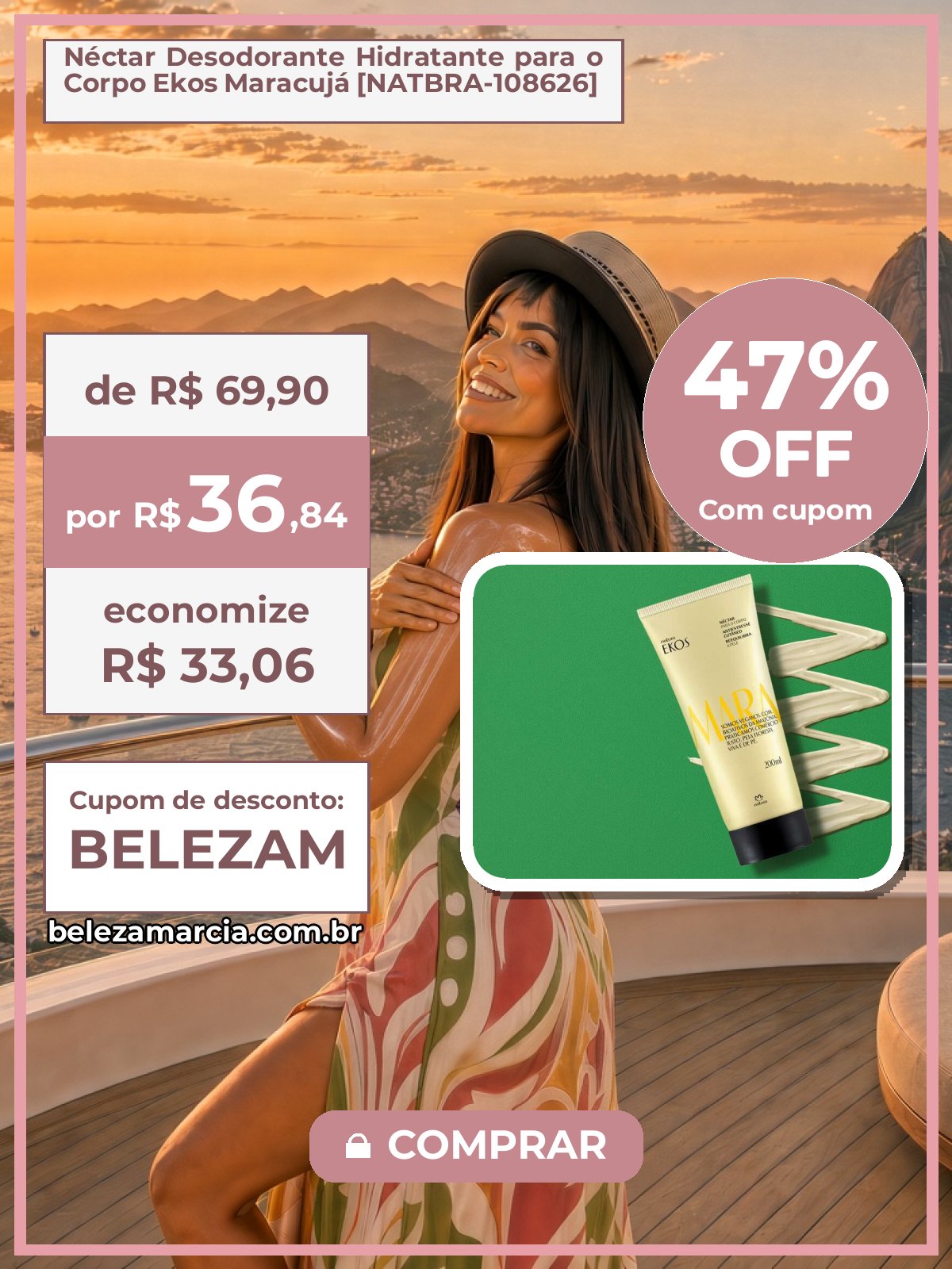 Néctar Desodorante Hidratante para o Corpo Ekos Maracujá [NATBRA-108626]