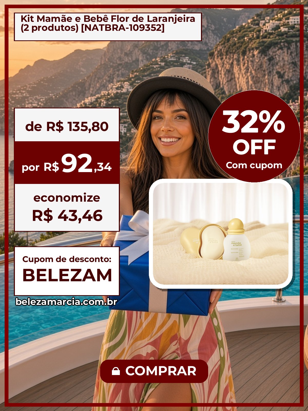 Kit Mamãe e Bebê Flor de Laranjeira (2 produtos) [NATBRA-109352]
