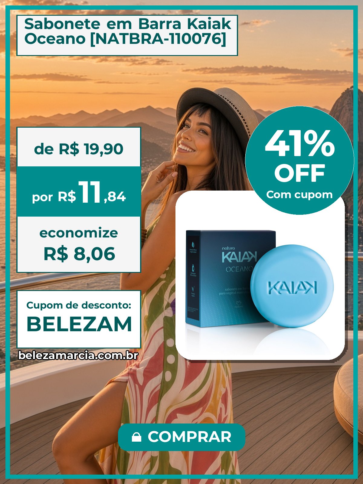 Sabonete em Barra Kaiak Oceano [NATBRA-110076]