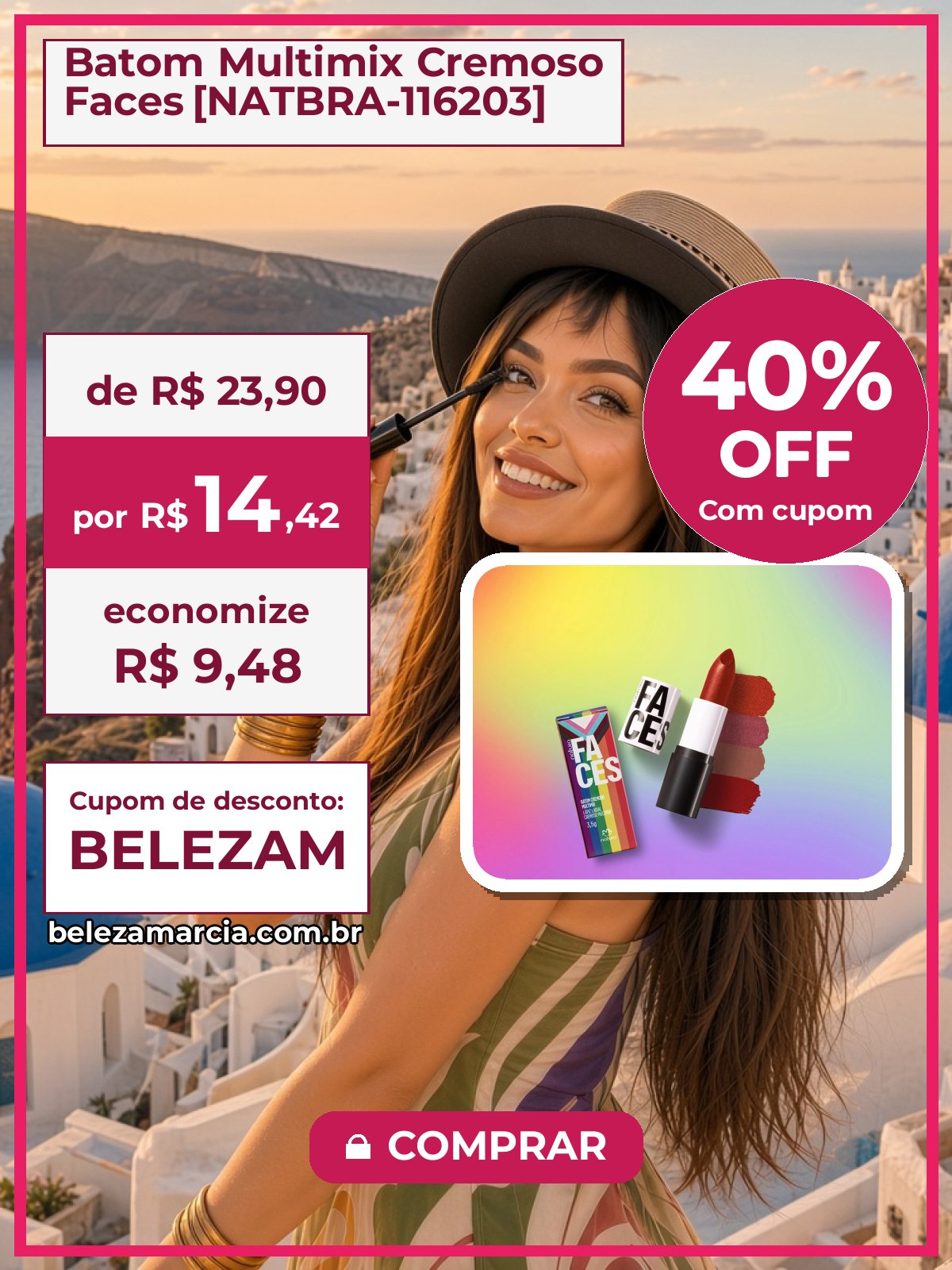 Batom Multimix Cremoso Faces [NATBRA-116203]
