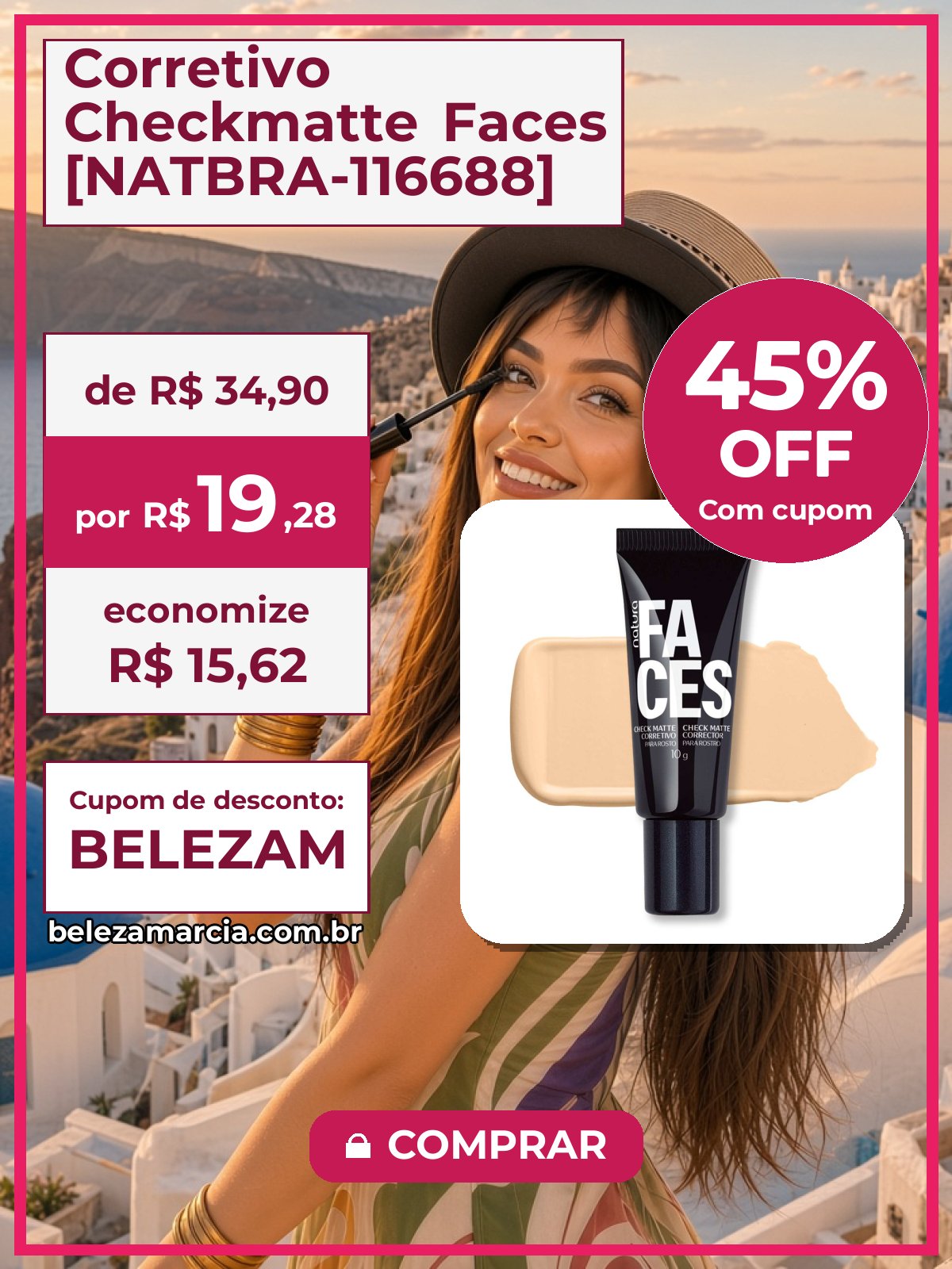 Corretivo Checkmatte Faces [NATBRA-116688]