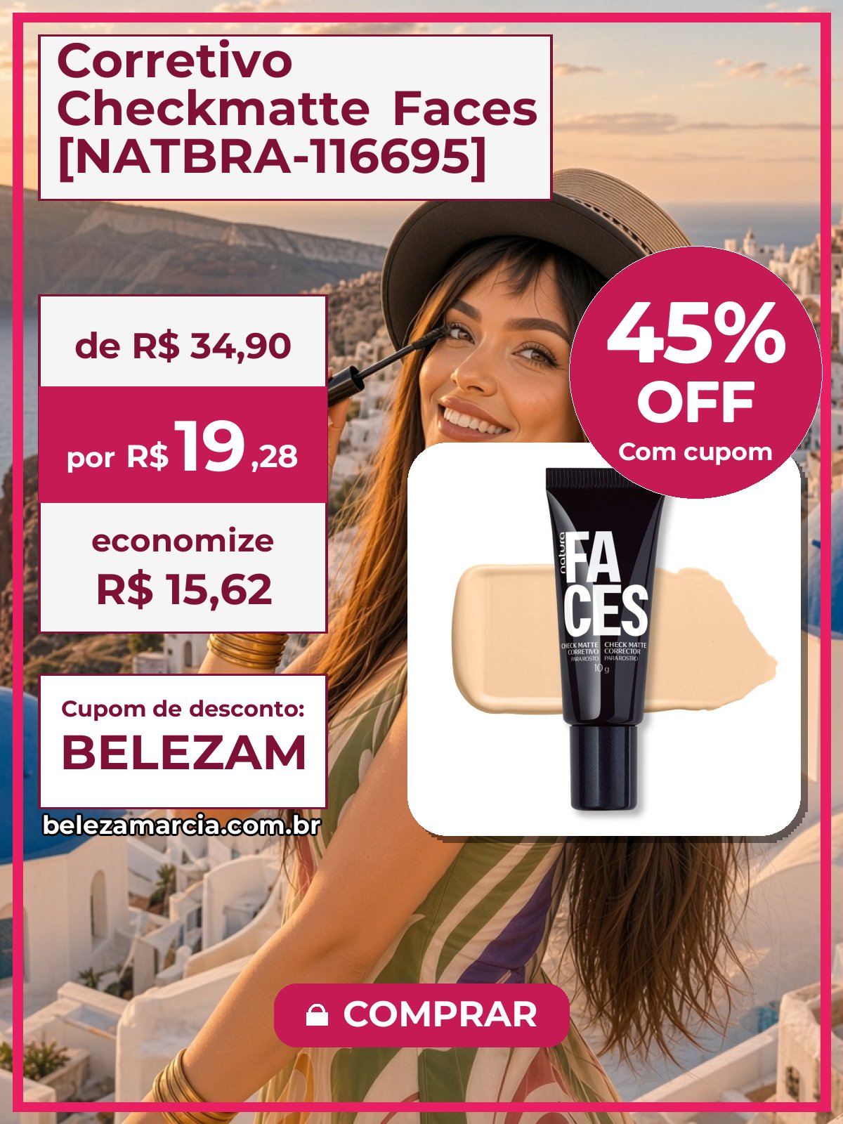 Corretivo Checkmatte Faces [NATBRA-116695]