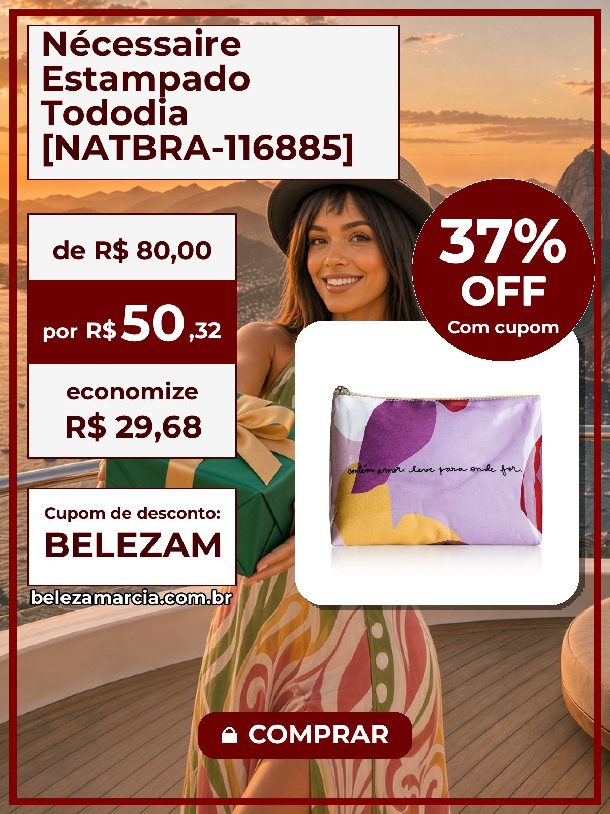 Nécessaire Estampado Tododia [NATBRA-116885]