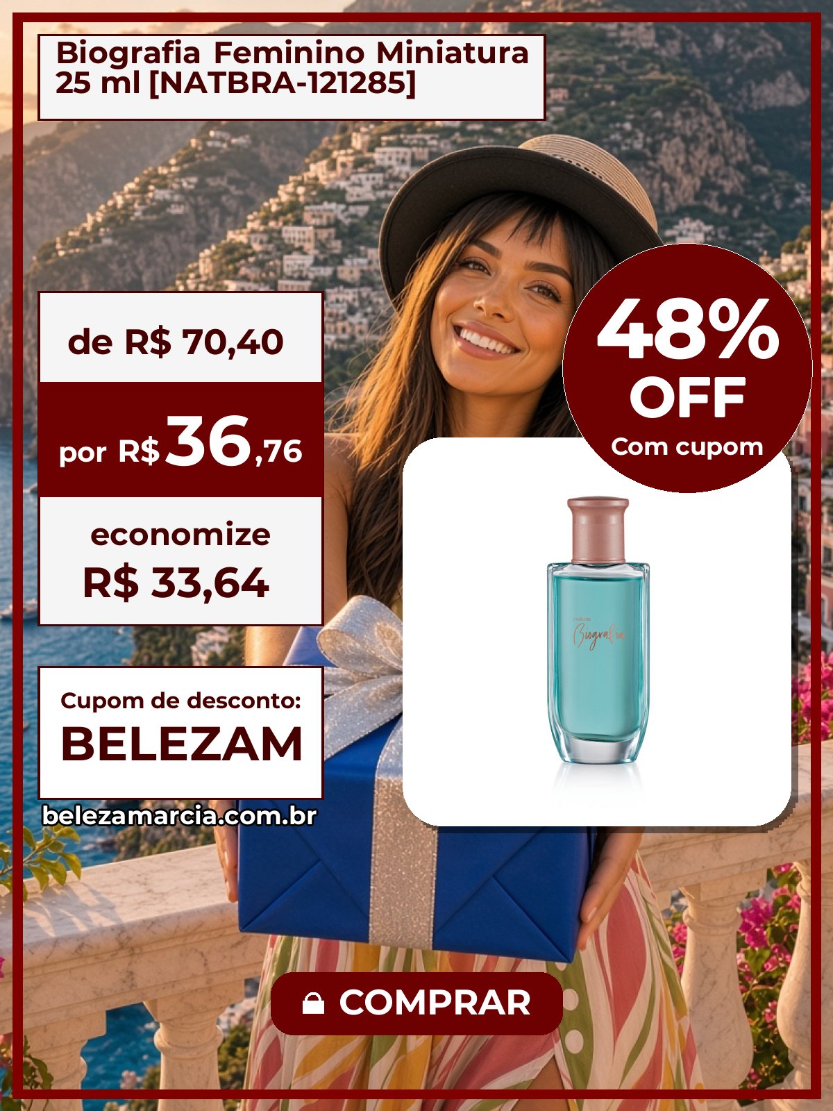 Biografia Feminino Miniatura 25 ml [NATBRA-121285]