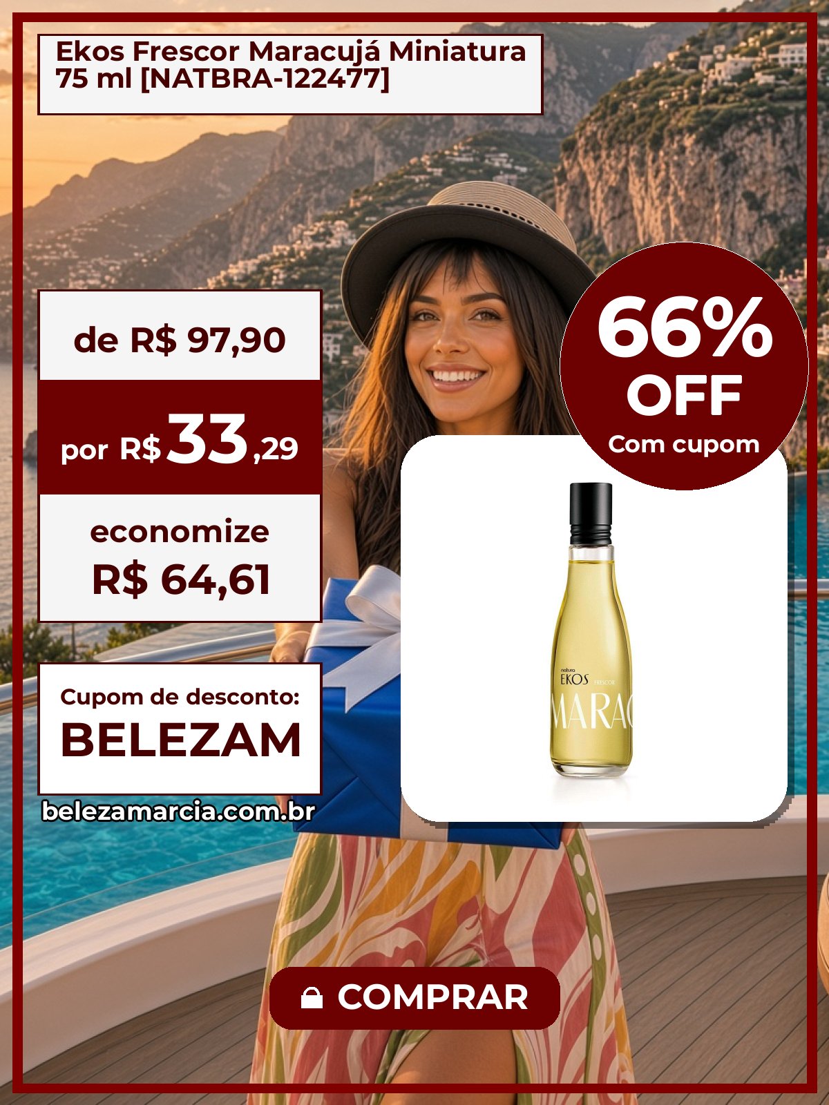 Ekos Frescor Maracujá Miniatura 75 ml [NATBRA-122477]