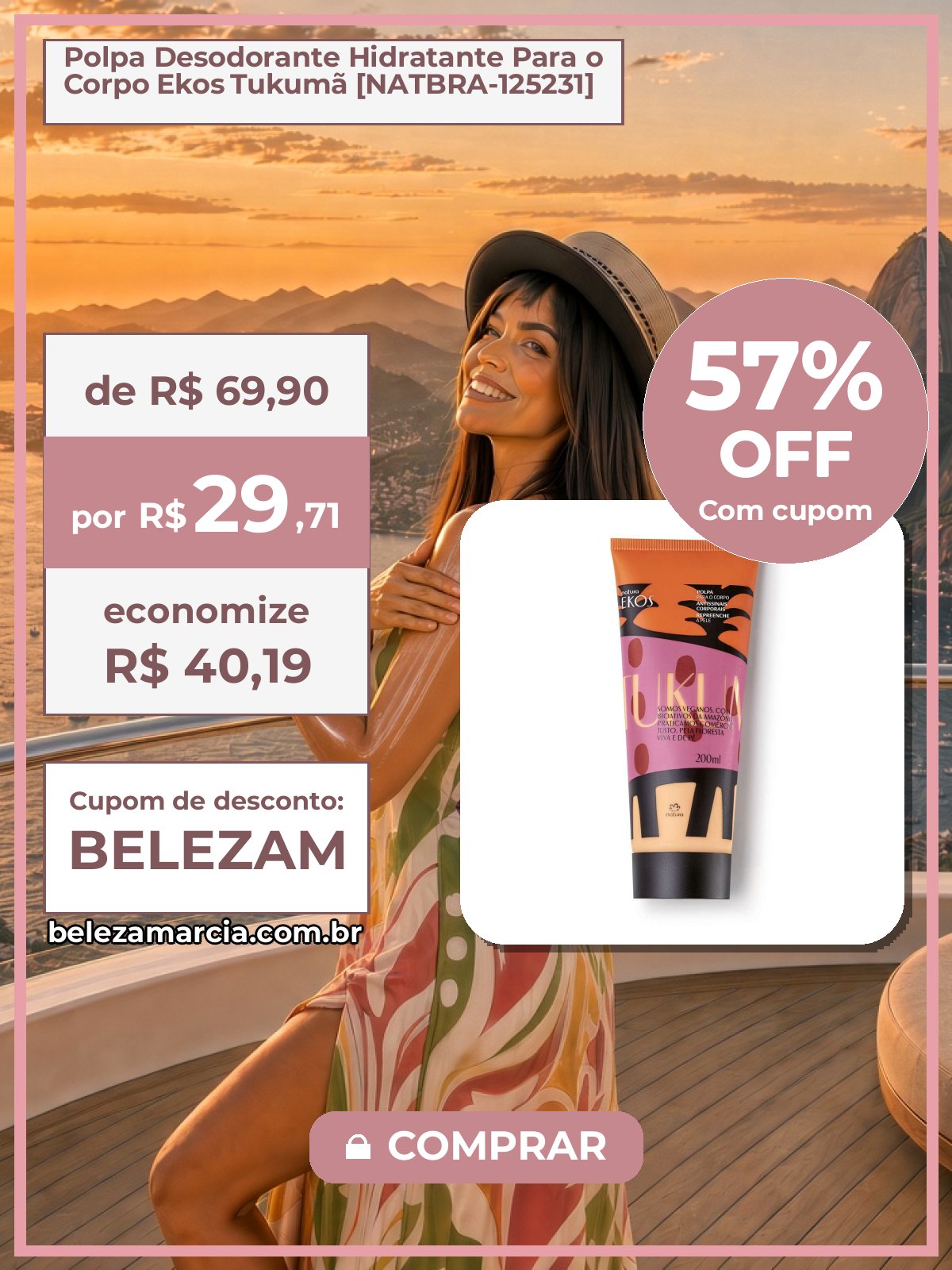 Polpa Desodorante Hidratante Para o Corpo Ekos Tukumã [NATBRA-125231]