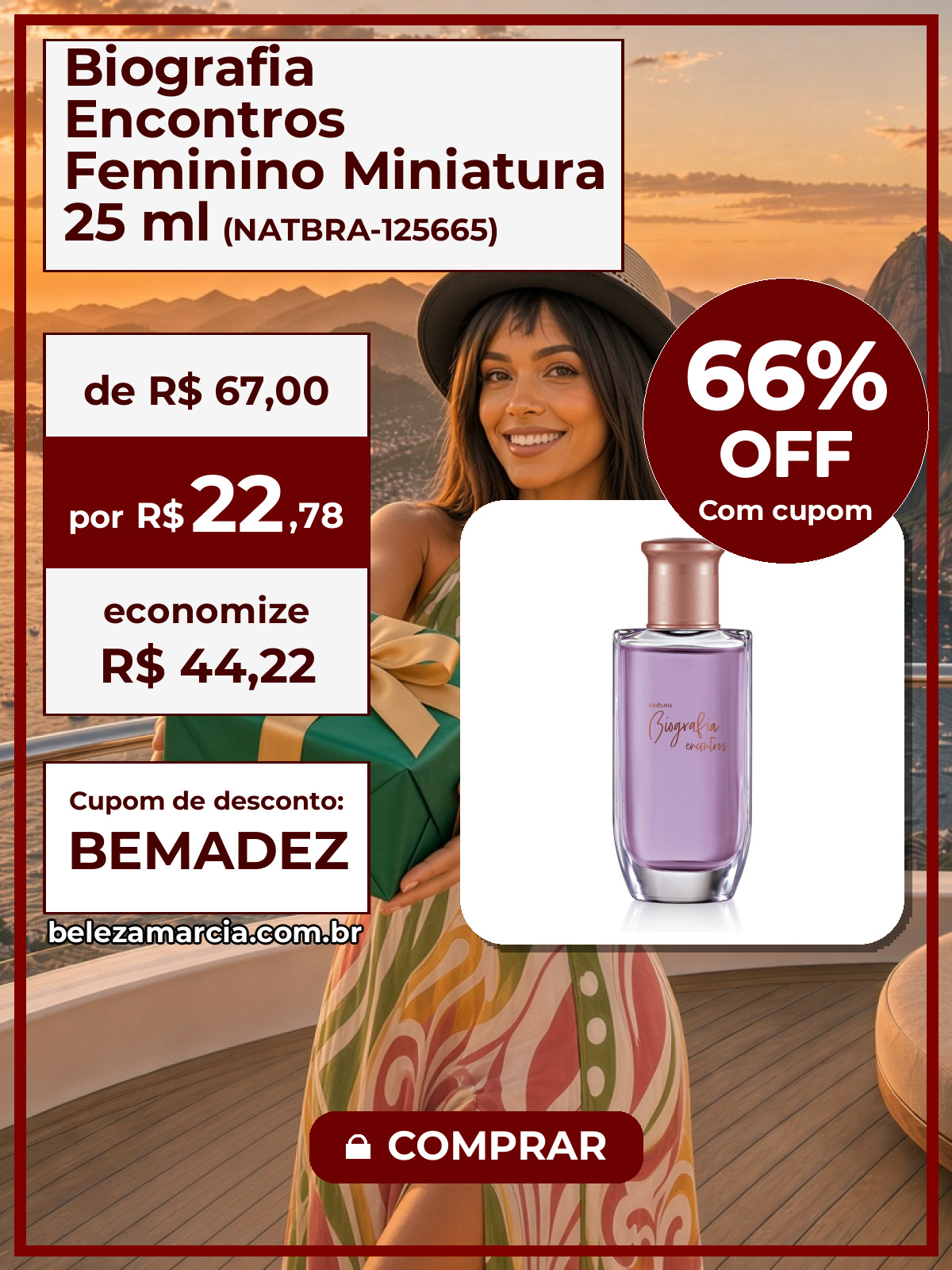 Biografia Encontros Feminino Miniatura 25 ml