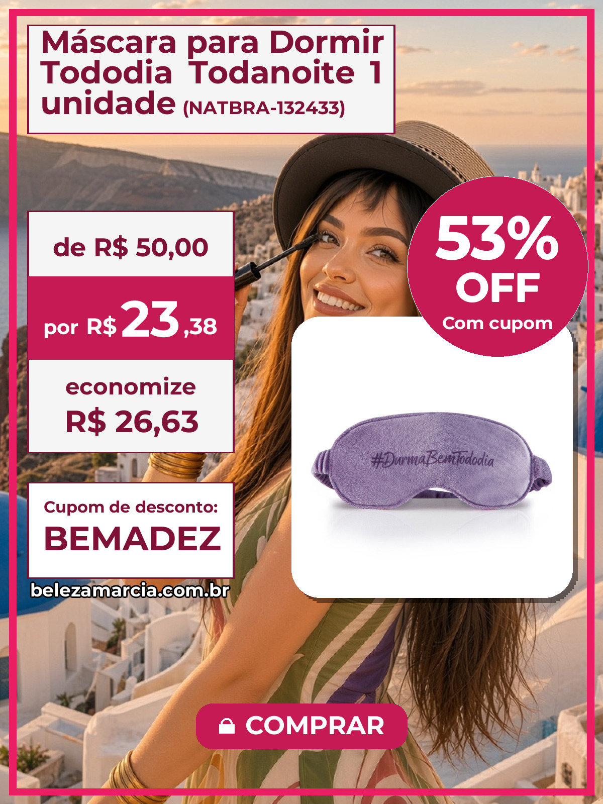 Máscara para Dormir Tododia Todanoite 1 unidade