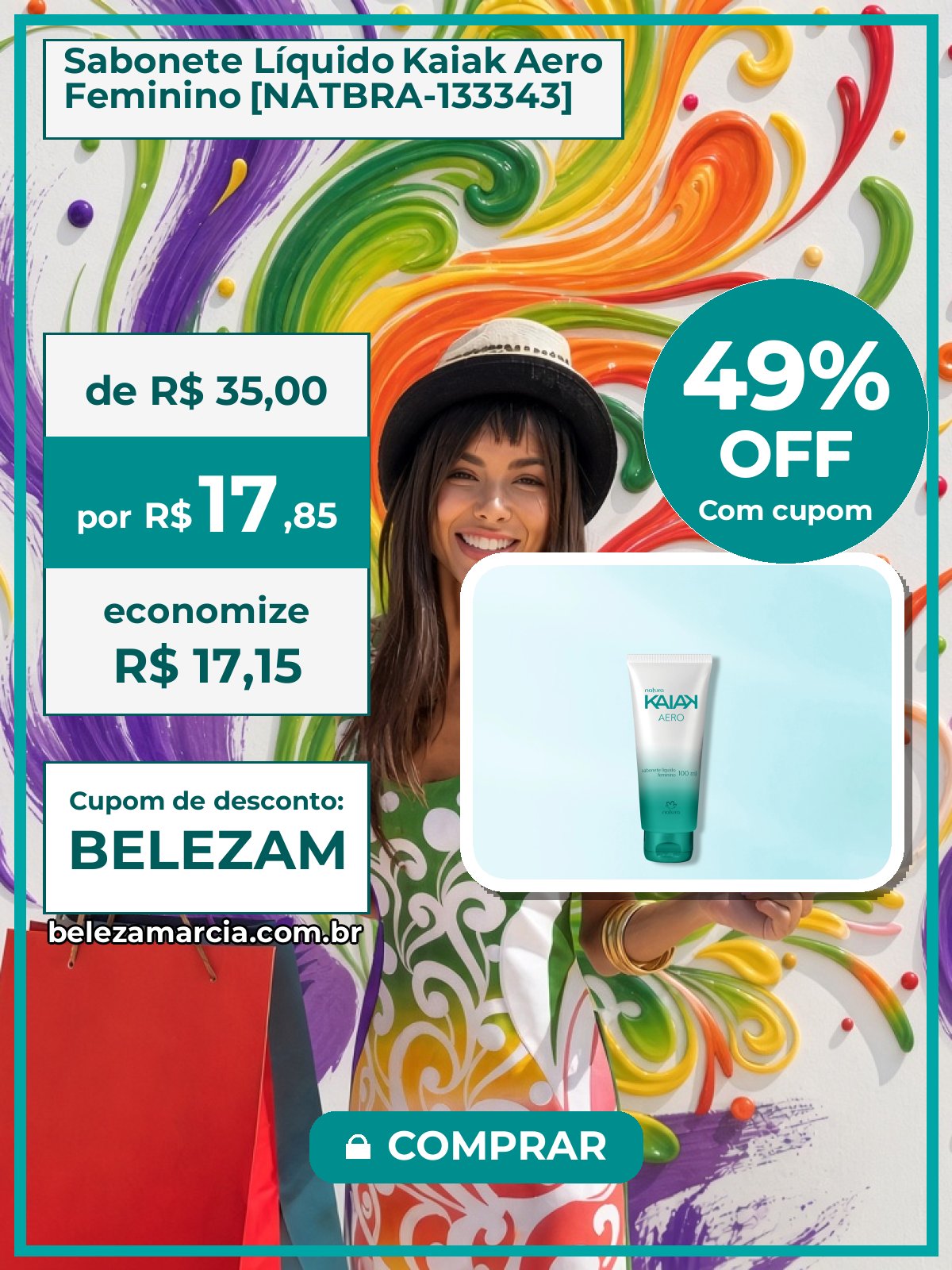 Sabonete Líquido Kaiak Aero Feminino [NATBRA-133343]