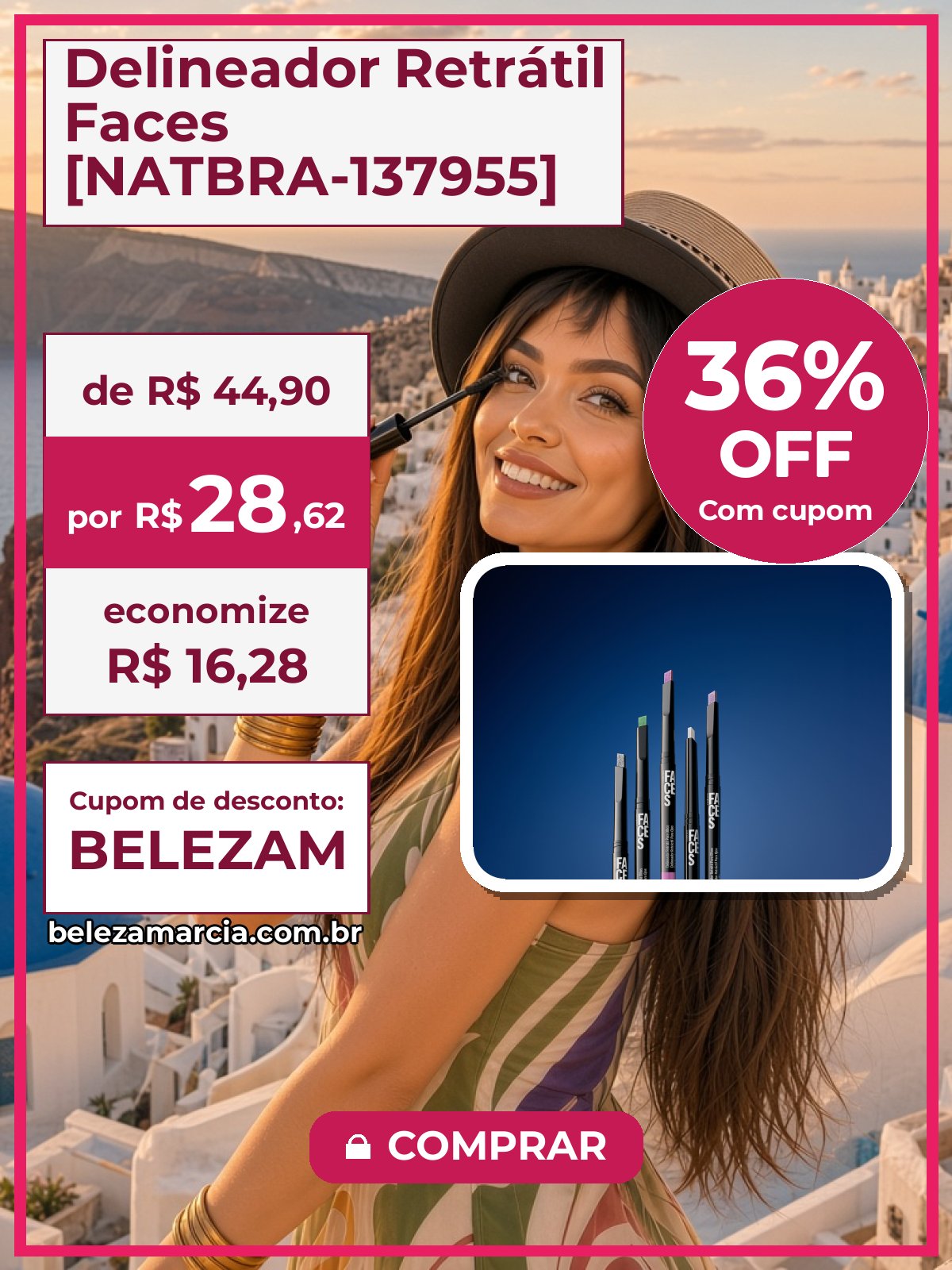 Delineador Retrátil Faces [NATBRA-137955]