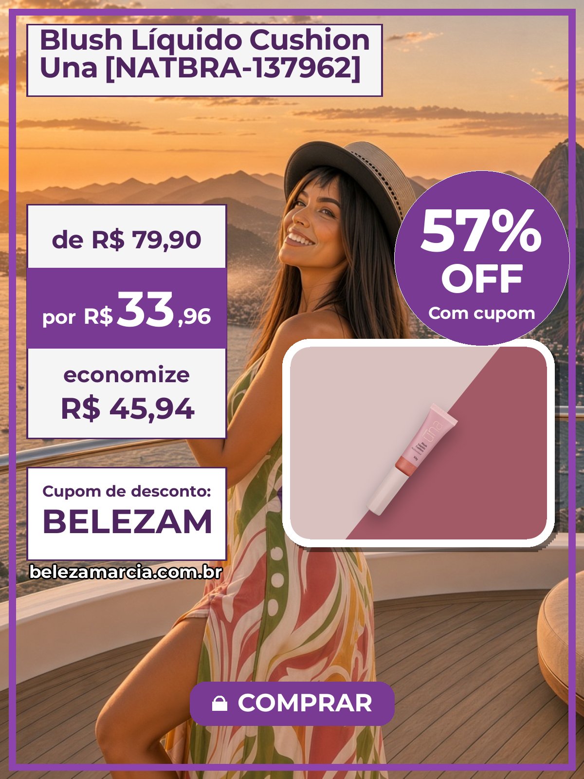Blush Líquido Cushion Una [NATBRA-137962]