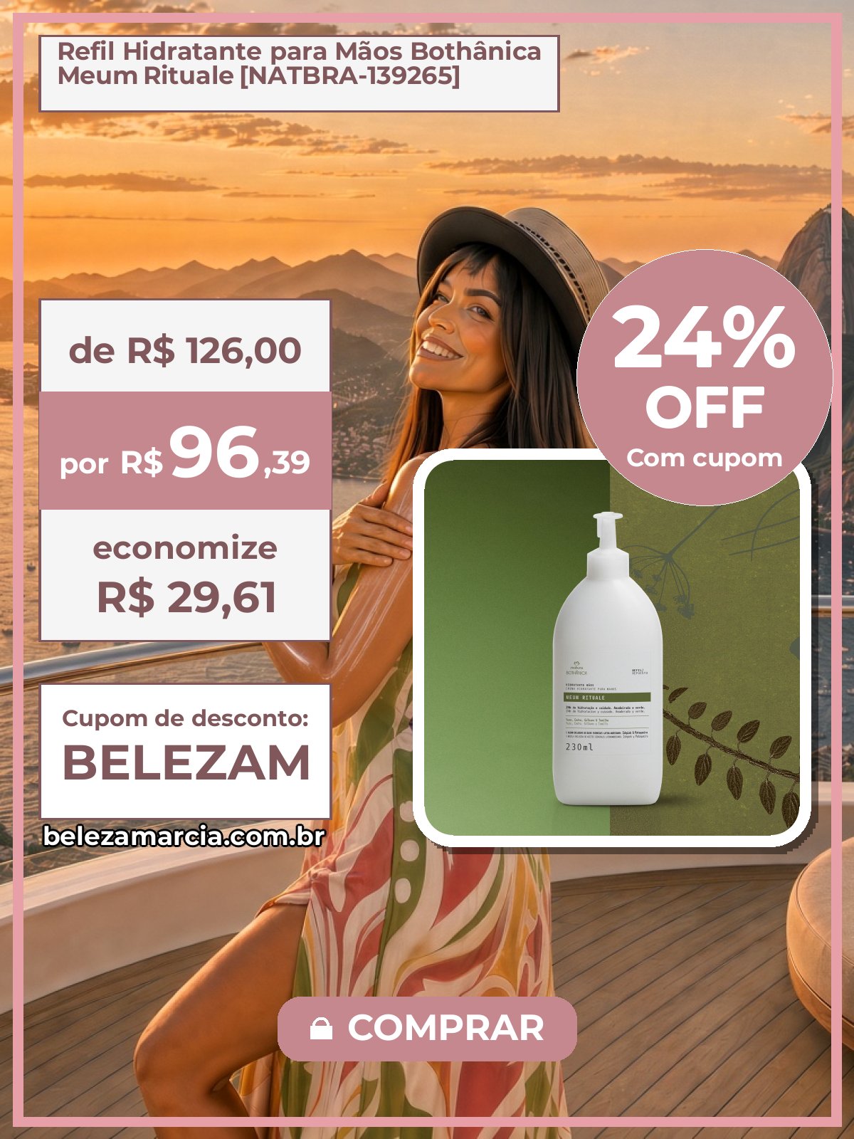 Refil Hidratante para Mãos Bothânica Meum Rituale [NATBRA-139265]