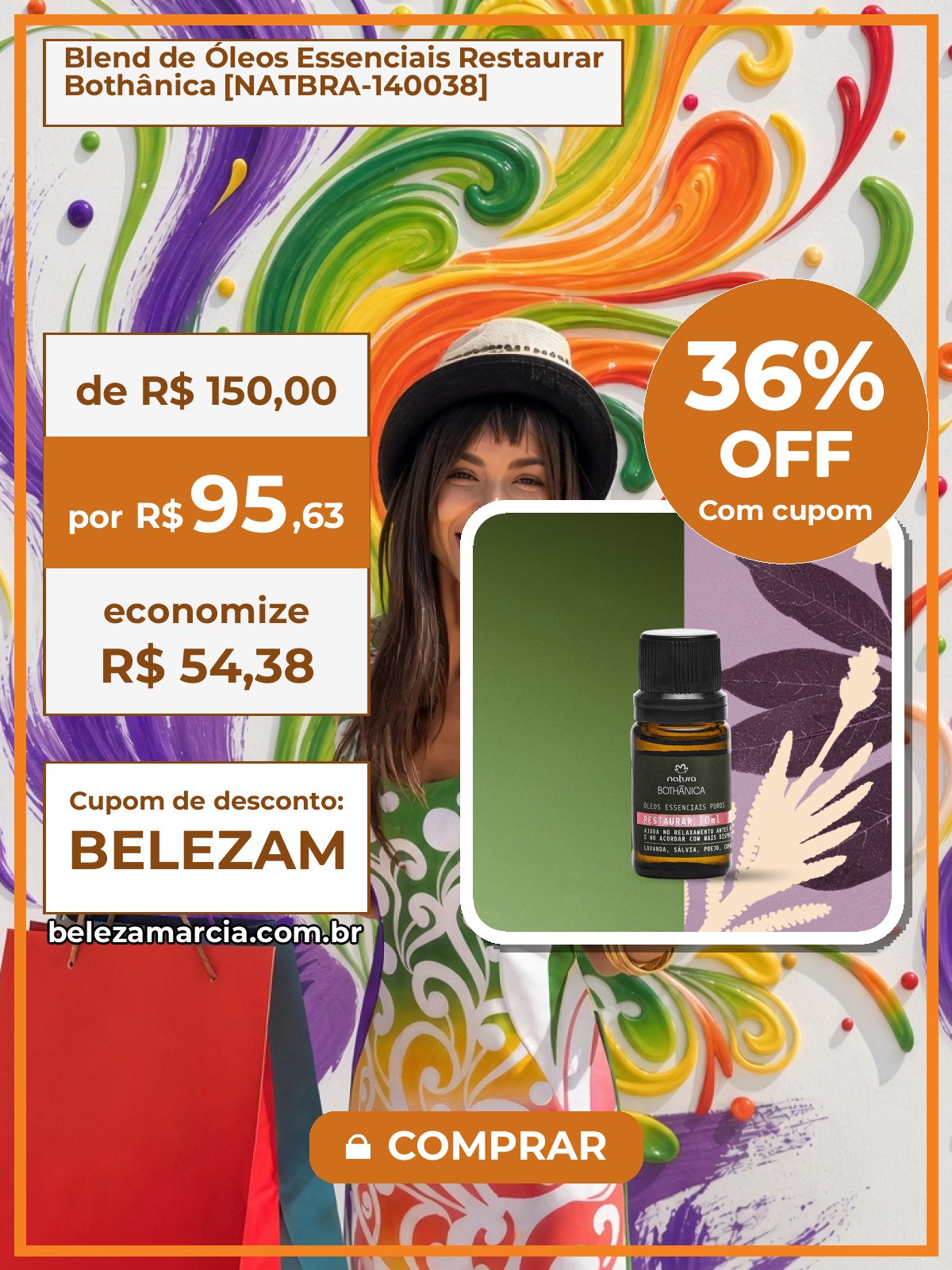 Blend de Óleos Essenciais Restaurar Bothânica [NATBRA-140038]