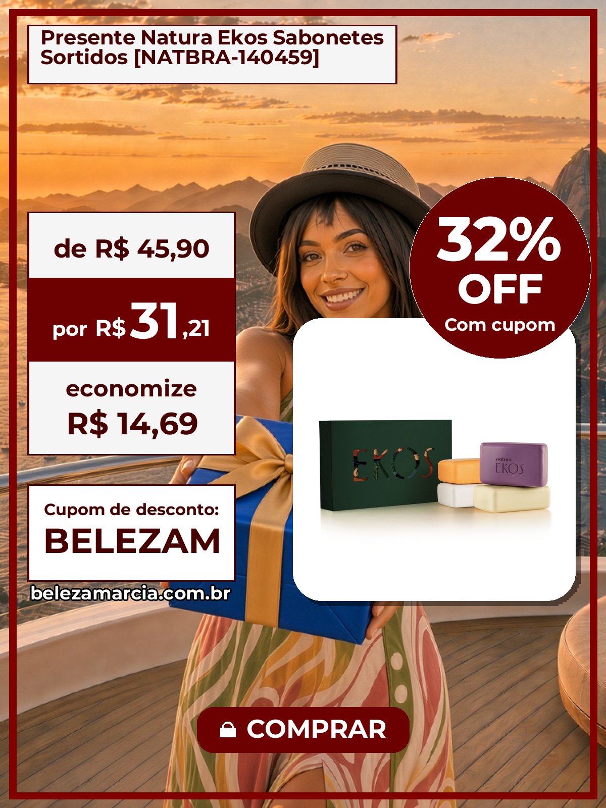 Presente Natura Ekos Sabonetes Sortidos [NATBRA-140459]