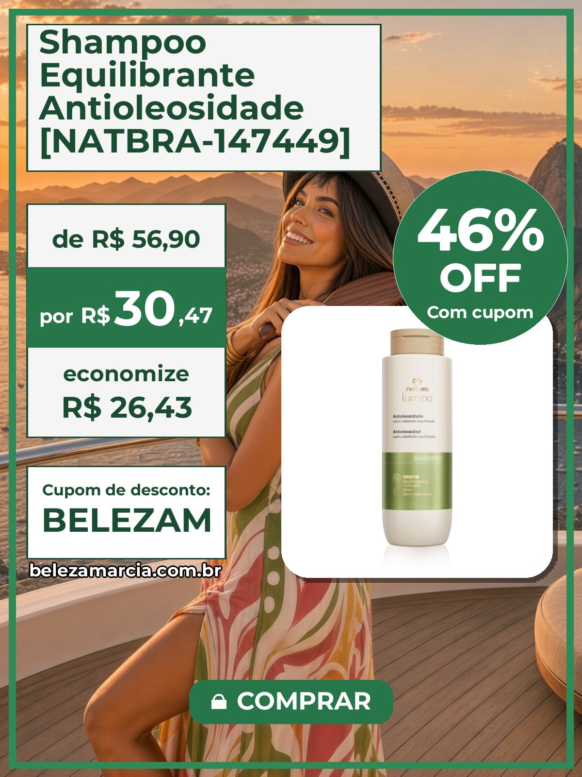 Shampoo Equilibrante Antioleosidade [NATBRA-147449]