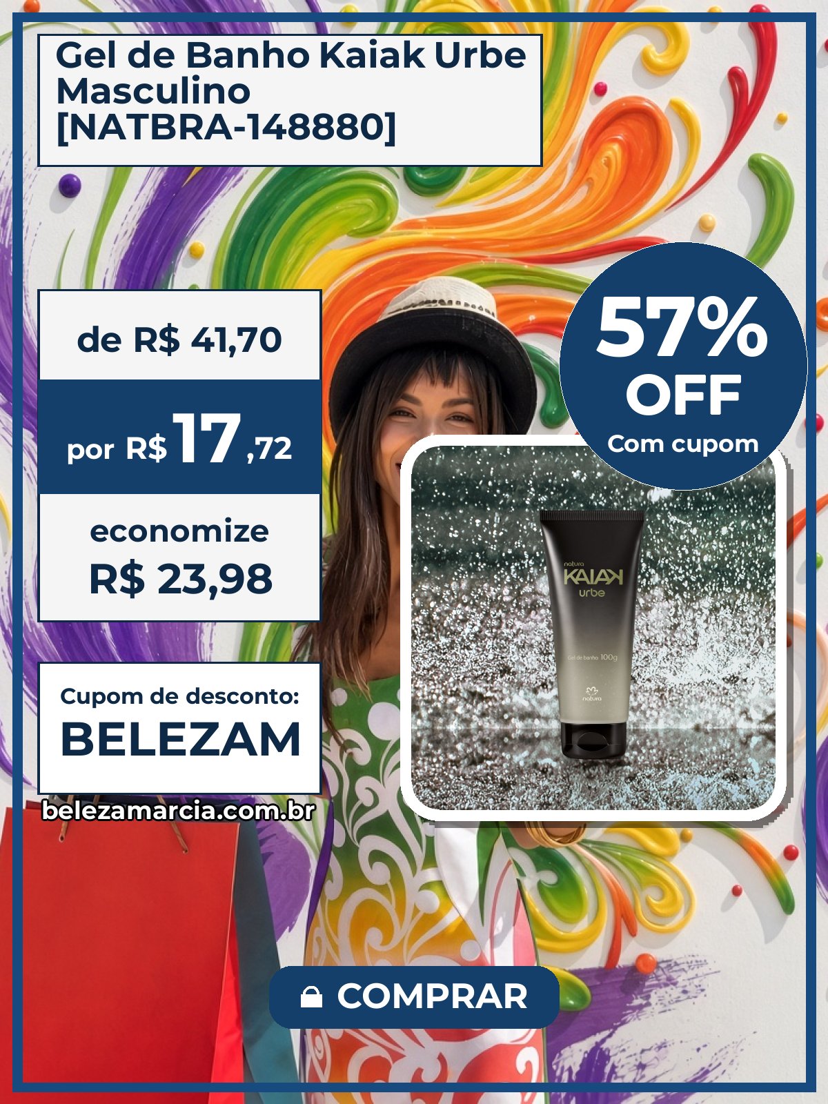 Gel de Banho Kaiak Urbe Masculino [NATBRA-148880]