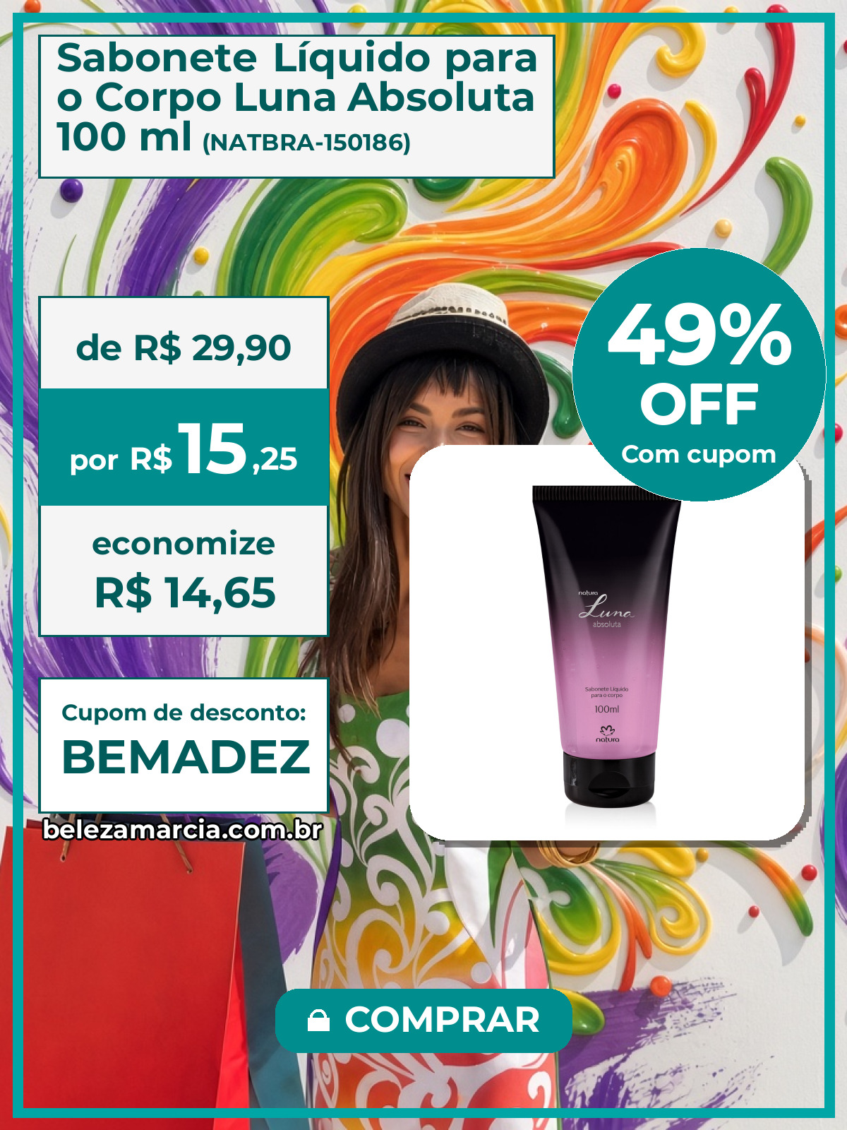 Sabonete Líquido para o Corpo Luna Absoluta 100 ml