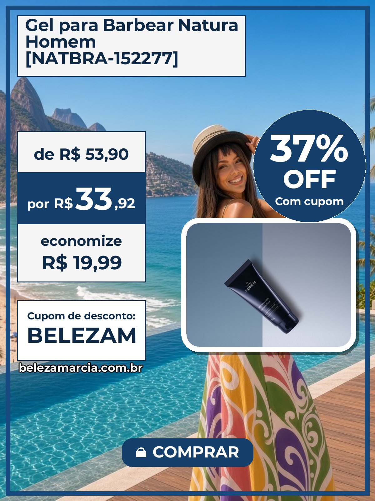 Gel para Barbear Natura Homem [NATBRA-152277]