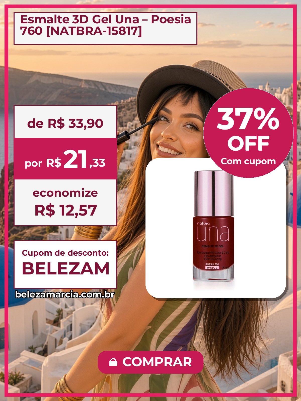 Esmalte 3D Gel Una – Poesia 760 [NATBRA-15817]