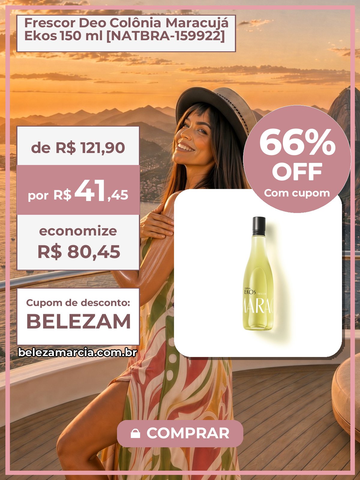Frescor Deo Colônia Maracujá Ekos 150 ml [NATBRA-159922]