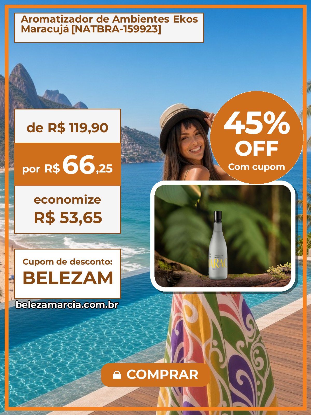 Aromatizador de Ambientes Ekos Maracujá [NATBRA-159923]