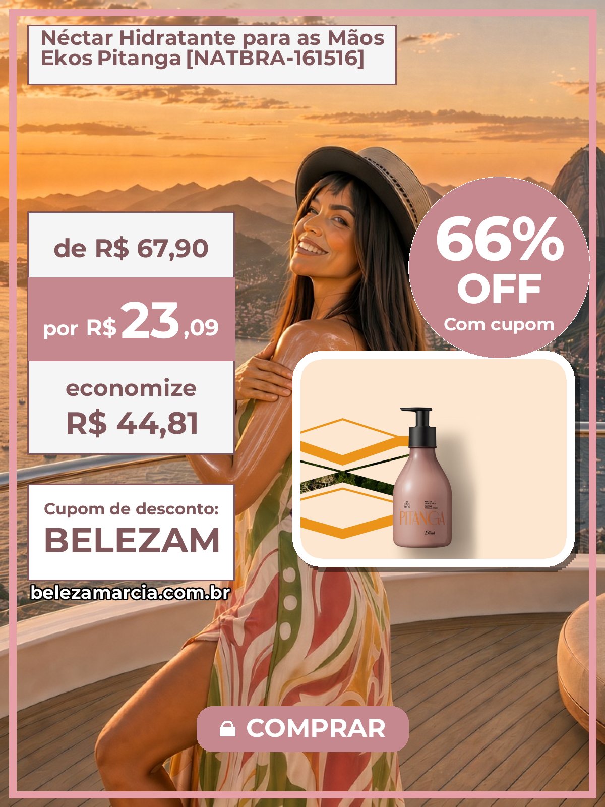 Néctar Hidratante para as Mãos Ekos Pitanga [NATBRA-161516]
