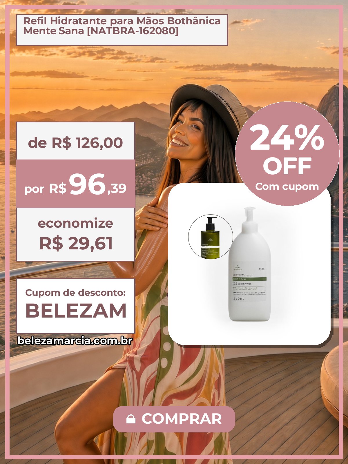 Refil Hidratante para Mãos Bothânica Mente Sana [NATBRA-162080]
