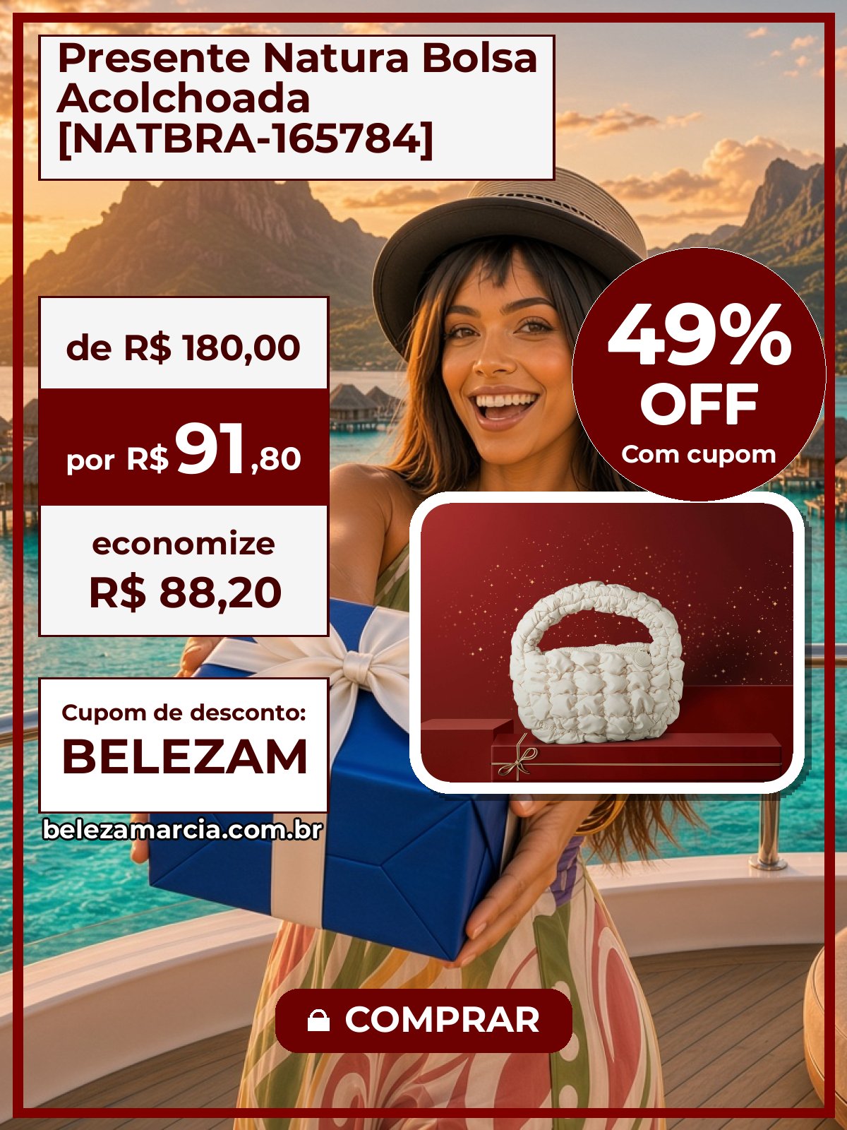 Presente Natura Bolsa Acolchoada [NATBRA-165784]