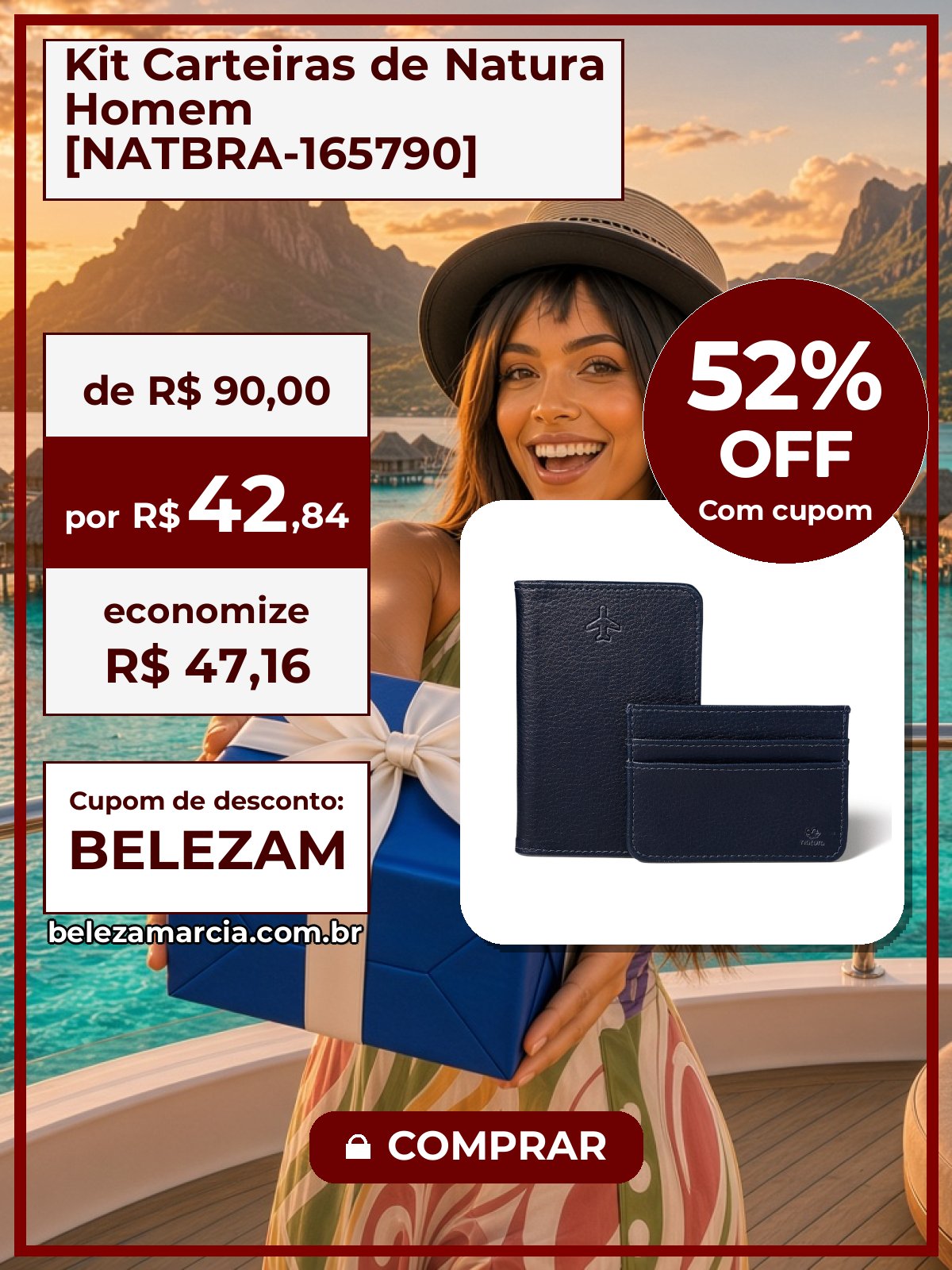Kit Carteiras de Natura Homem [NATBRA-165790]