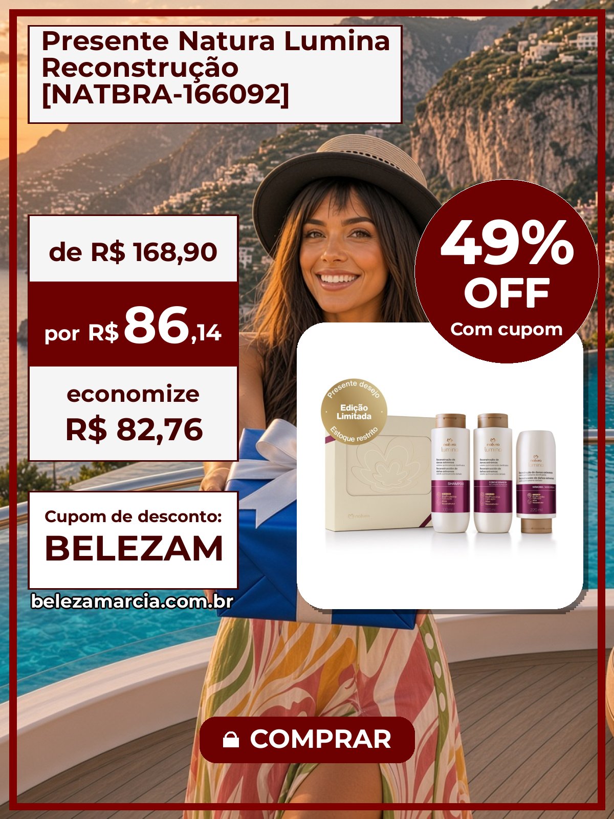 Presente Natura Lumina Reconstrução [NATBRA-166092]