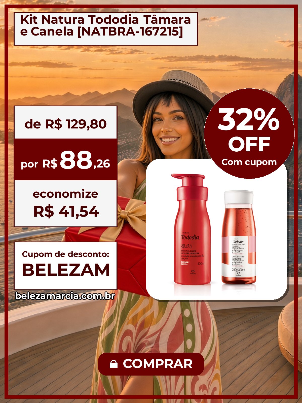 Kit Natura Tododia Tâmara e Canela [NATBRA-167215]