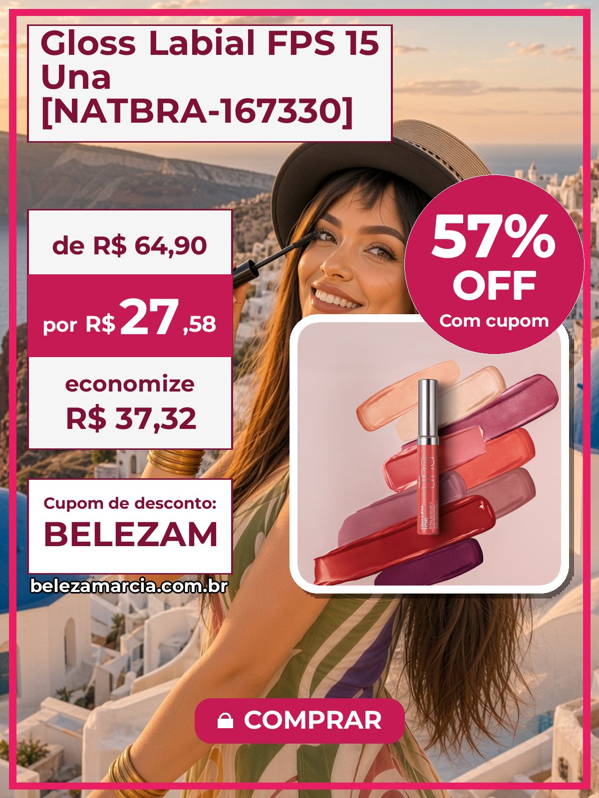 Gloss Labial FPS 15 Una [NATBRA-167330]
