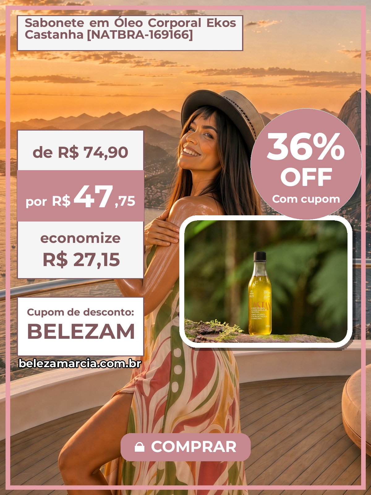 Sabonete em Óleo Corporal Ekos Castanha [NATBRA-169166]