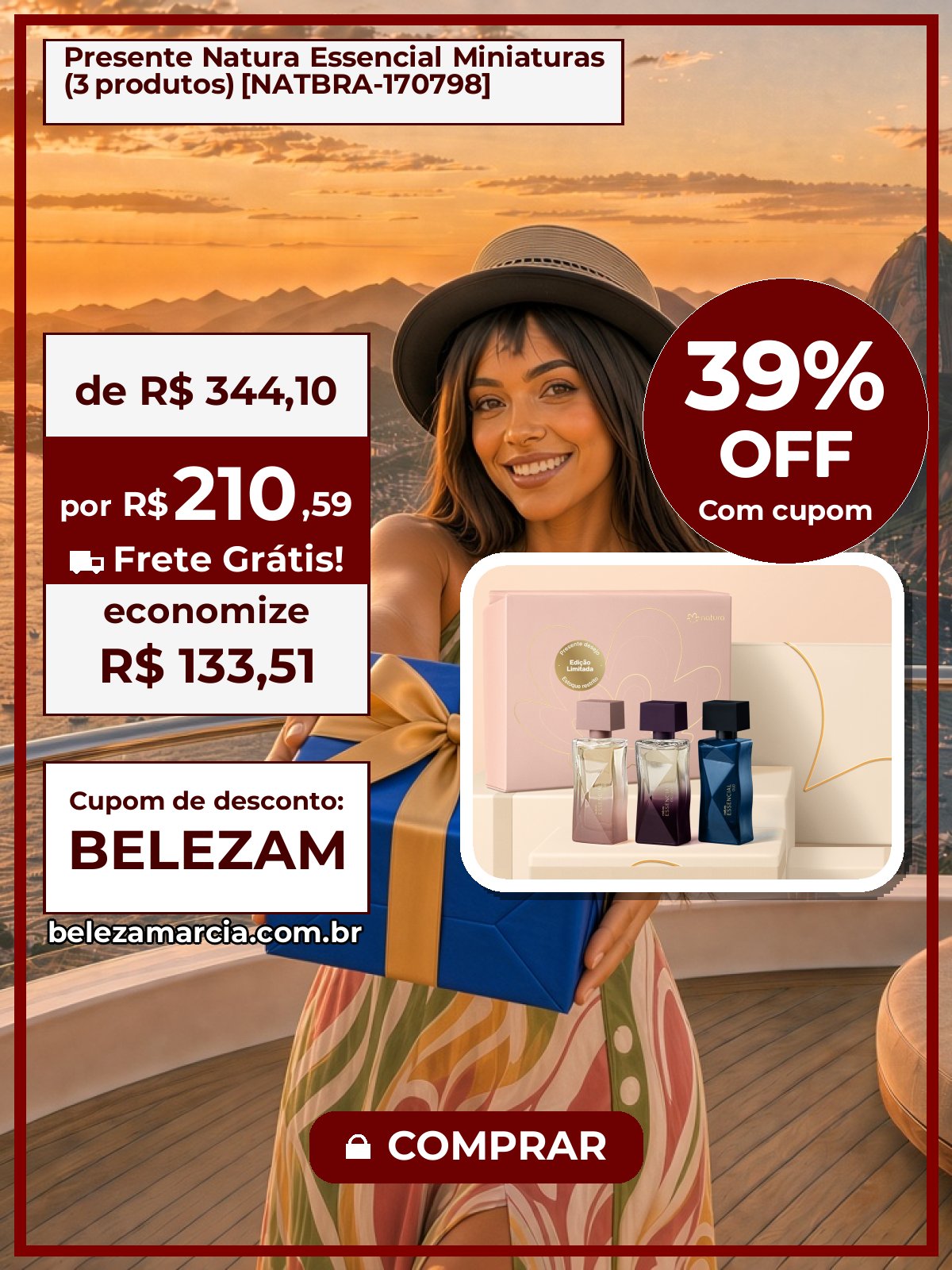 Presente Natura Essencial Miniaturas (3 produtos) [NATBRA-170798]