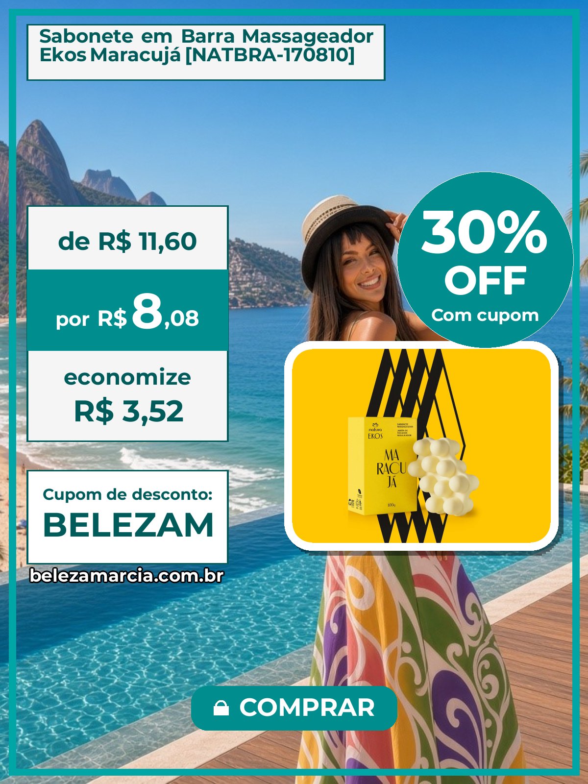 Sabonete em Barra Massageador Ekos Maracujá [NATBRA-170810]