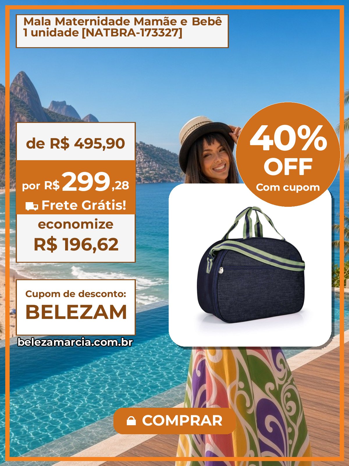 Mala Maternidade Mamãe e Bebê 1 unidade [NATBRA-173327]