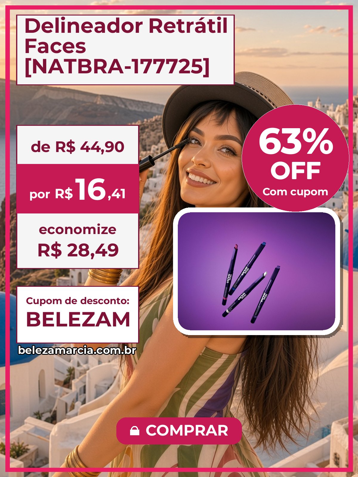 Delineador Retrátil Faces [NATBRA-177725]