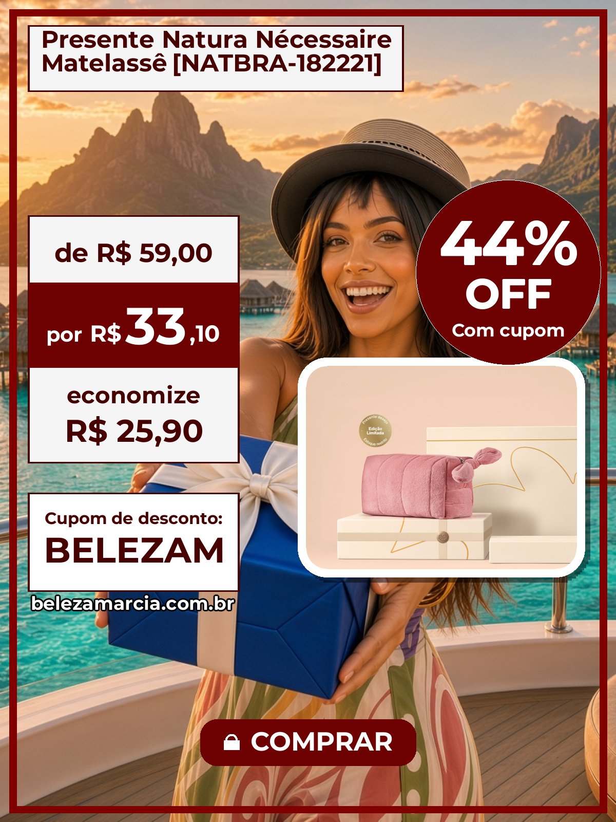 Presente Natura Nécessaire Matelassê [NATBRA-182221]