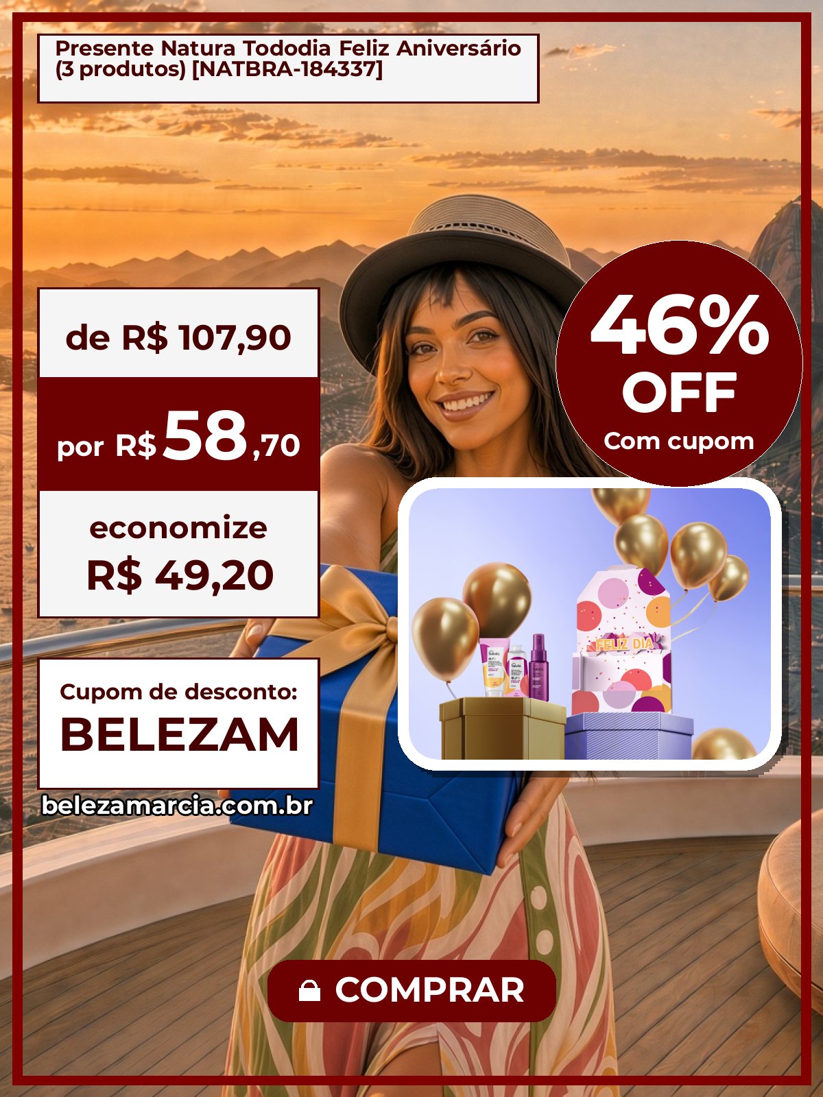 Presente Natura Tododia Feliz Aniversário (3 produtos) [NATBRA-184337]