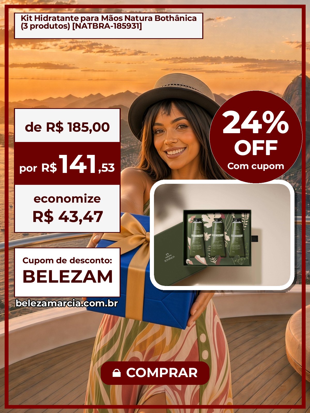Kit Hidratante para Mãos Natura Bothânica (3 produtos) [NATBRA-185931]