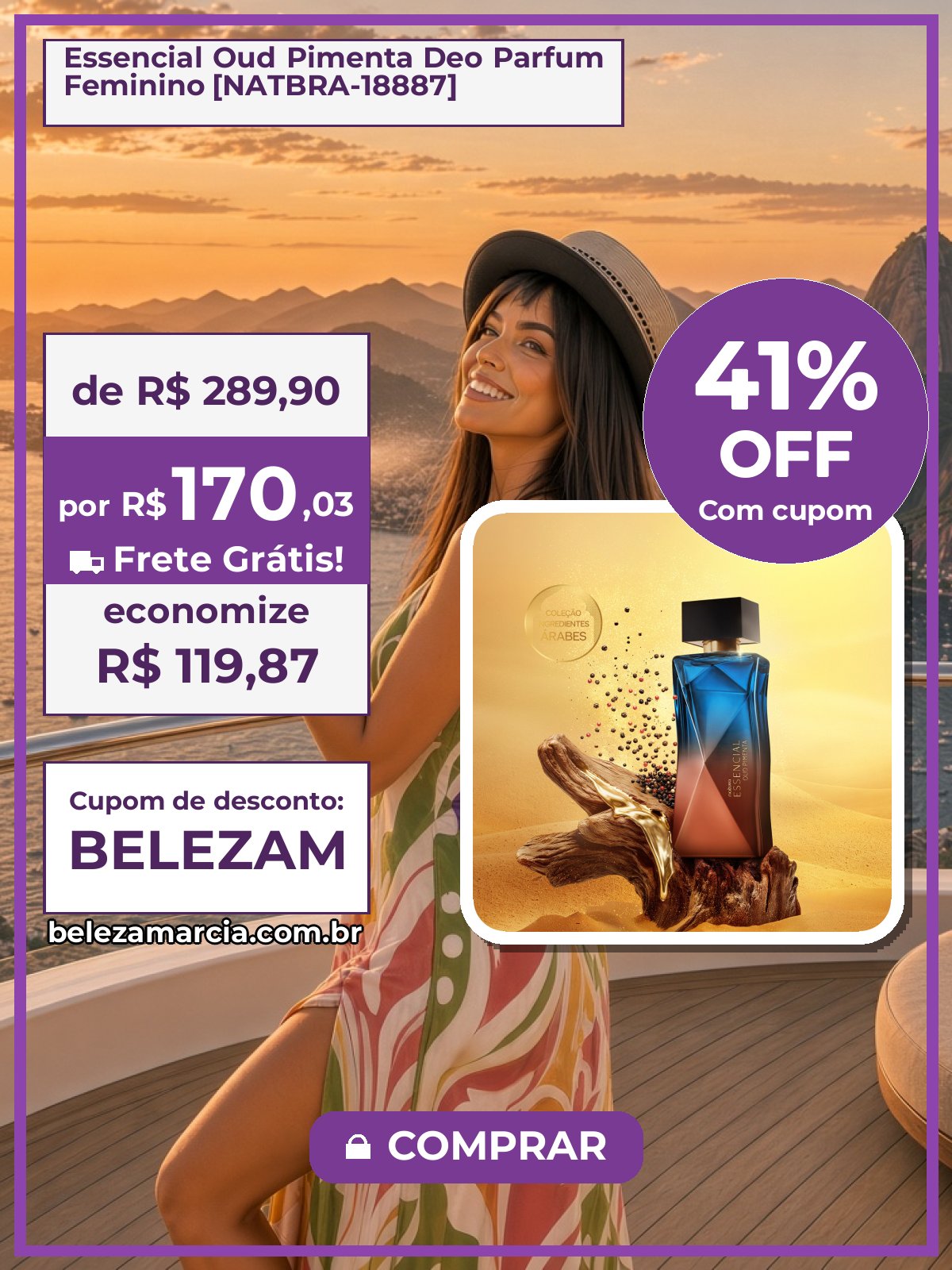 Essencial Oud Pimenta Deo Parfum Feminino [NATBRA-18887]