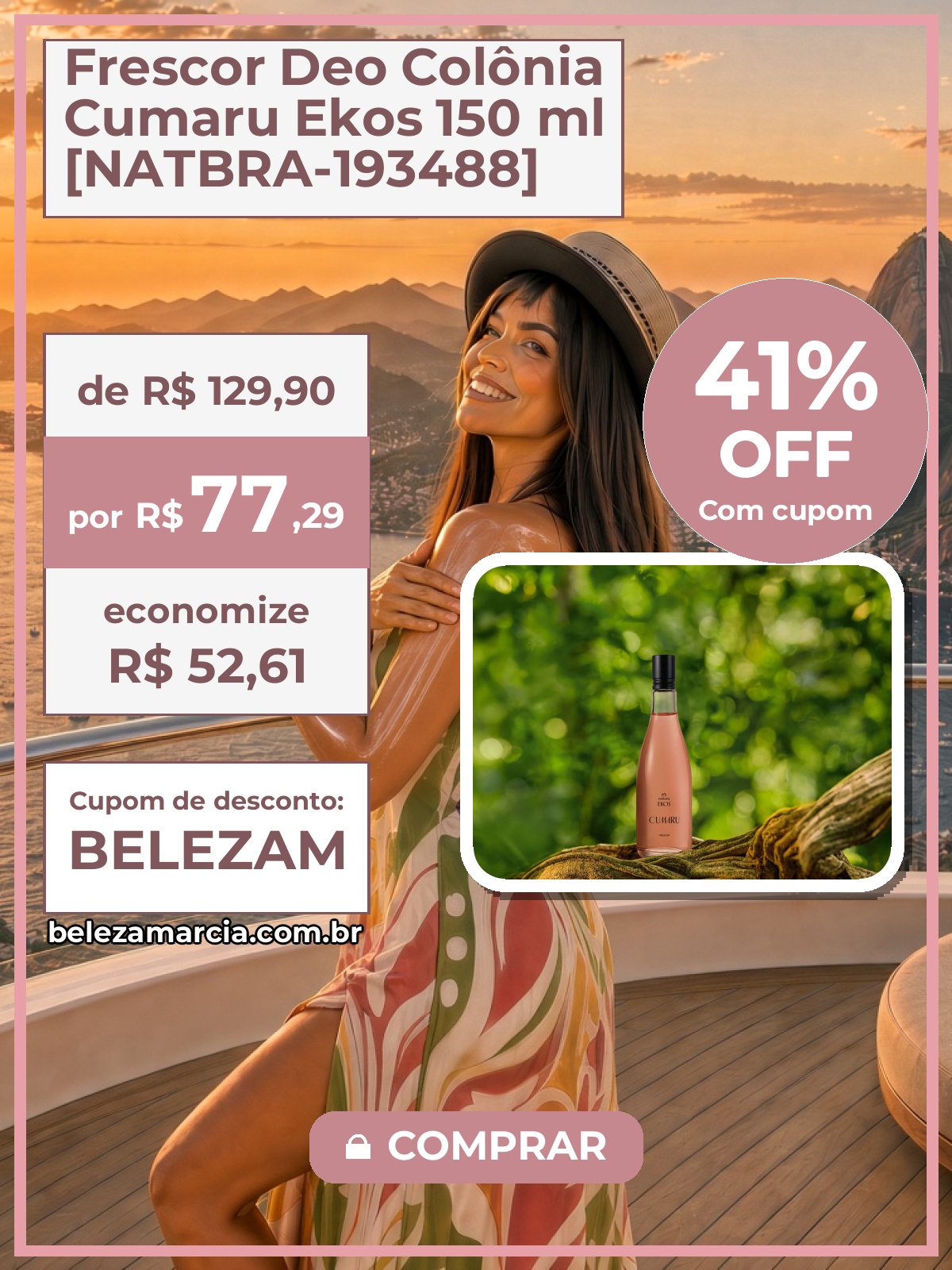 Frescor Deo Colônia Cumaru Ekos 150 ml [NATBRA-193488]