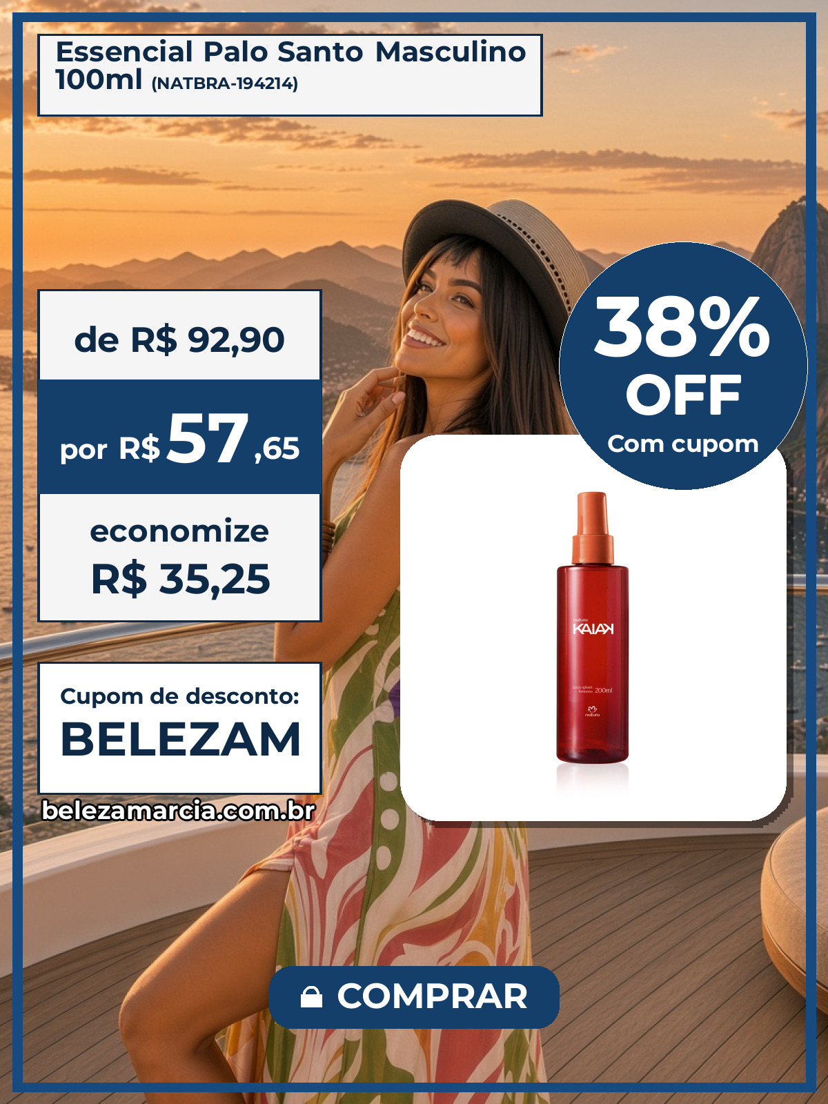 Essencial Palo Santo Masculino 100ml