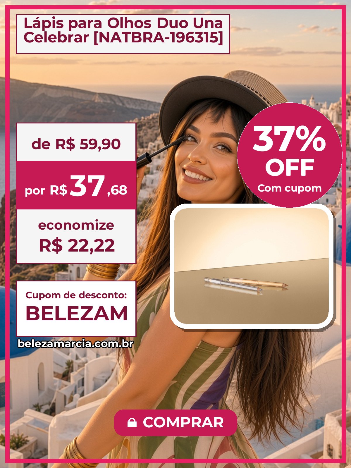 Lápis para Olhos Duo Una Celebrar [NATBRA-196315]