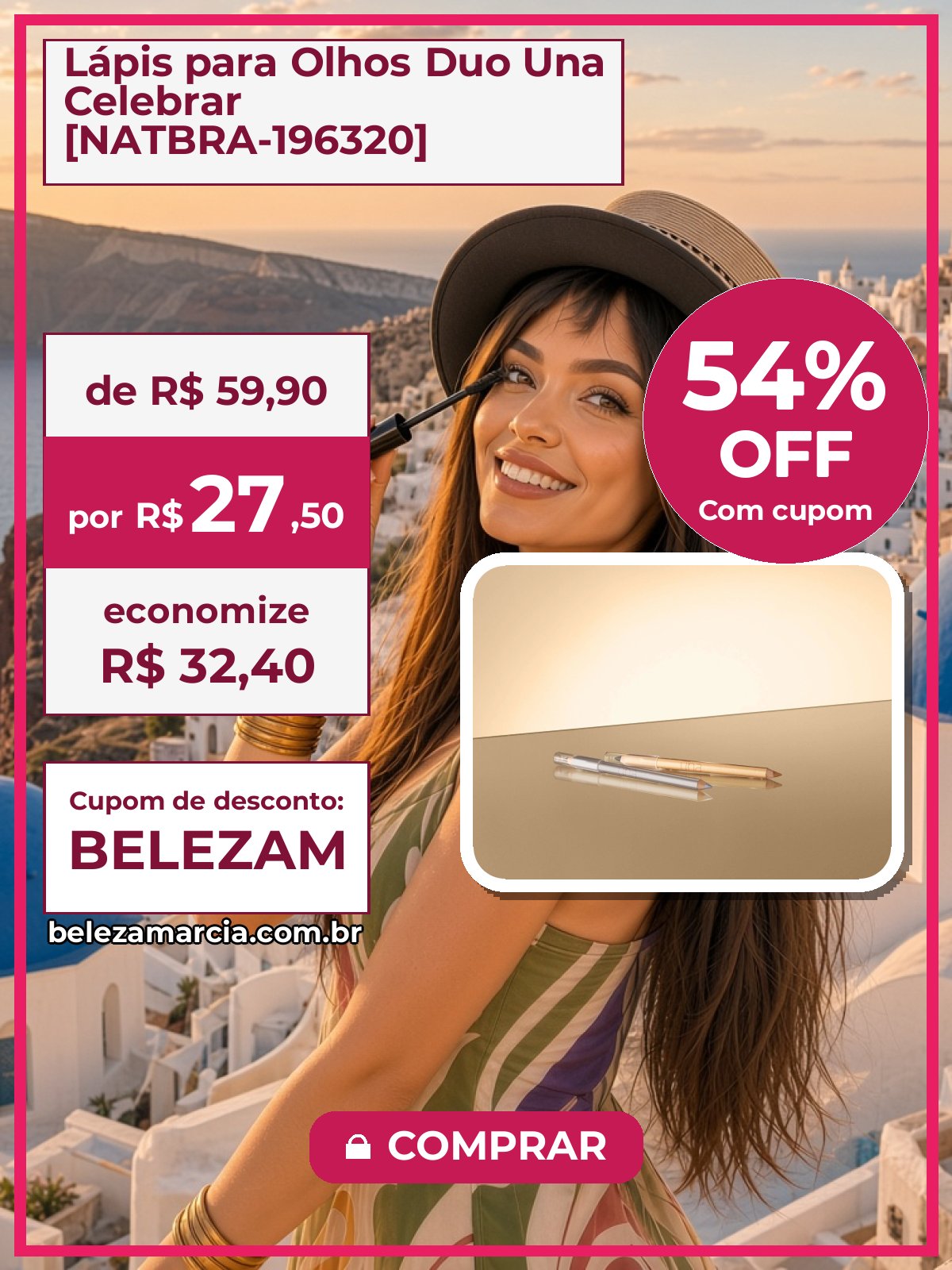 Lápis para Olhos Duo Una Celebrar [NATBRA-196320]