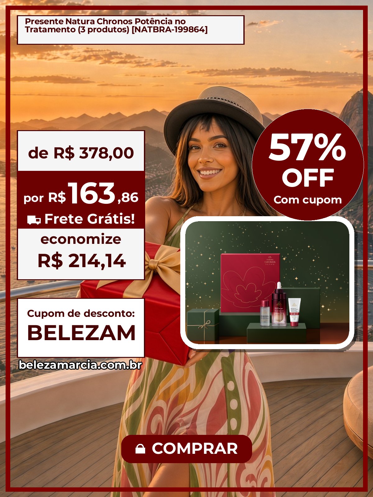 Presente Natura Chronos Potência no Tratamento (3 produtos) [NATBRA-199864]