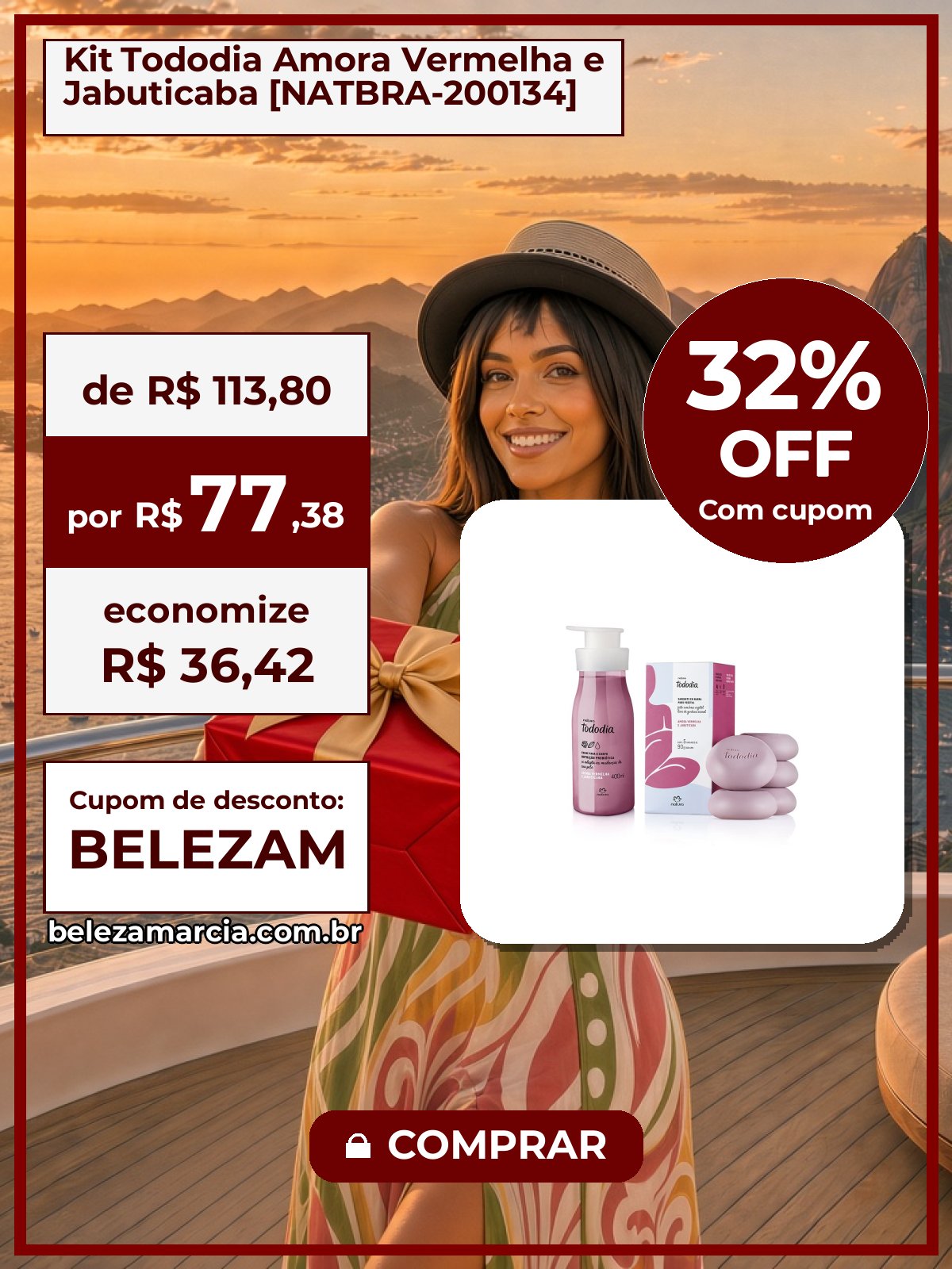 Kit Tododia Amora Vermelha e Jabuticaba [NATBRA-200134]