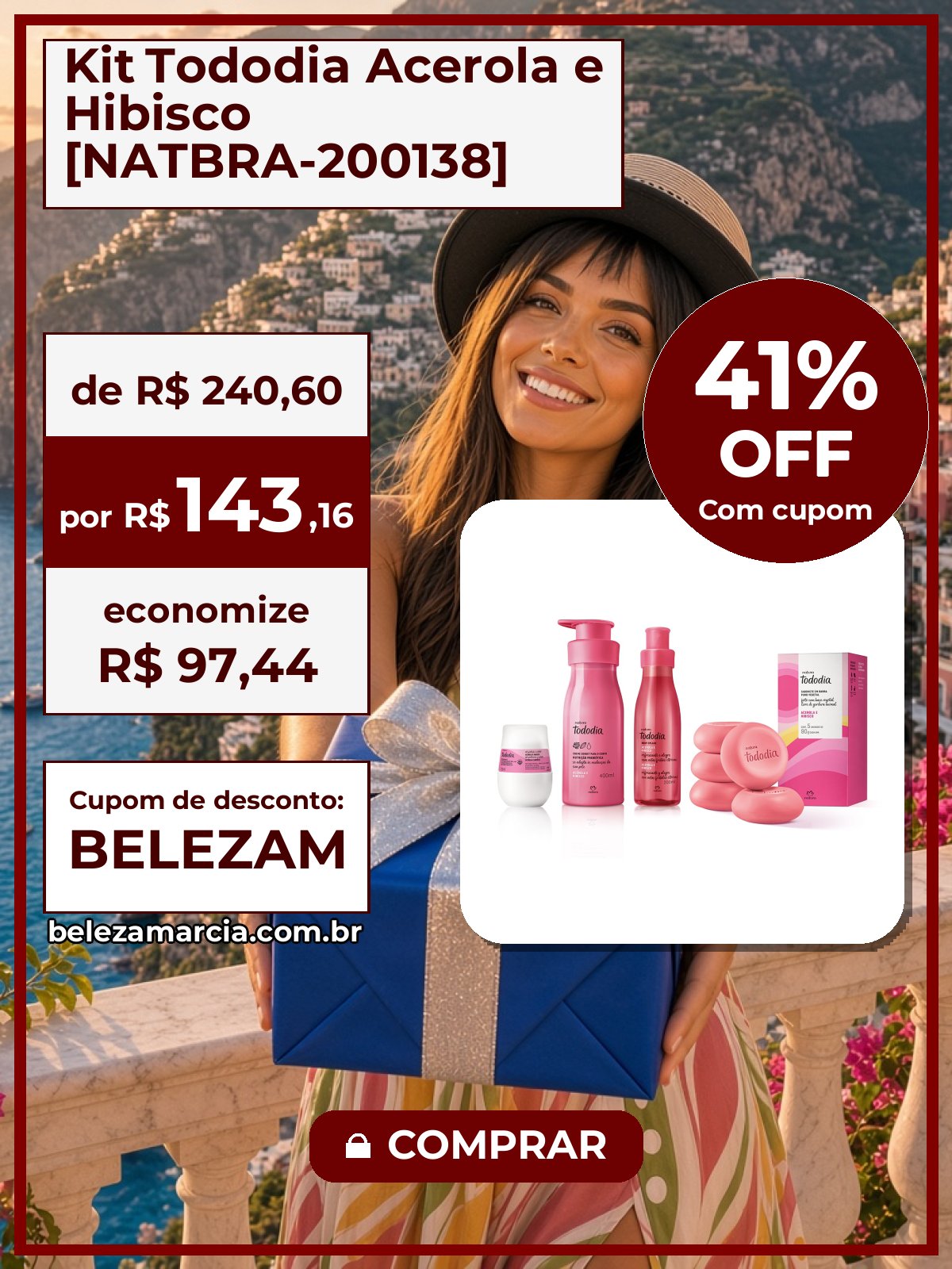 Kit Tododia Acerola e Hibisco [NATBRA-200138]