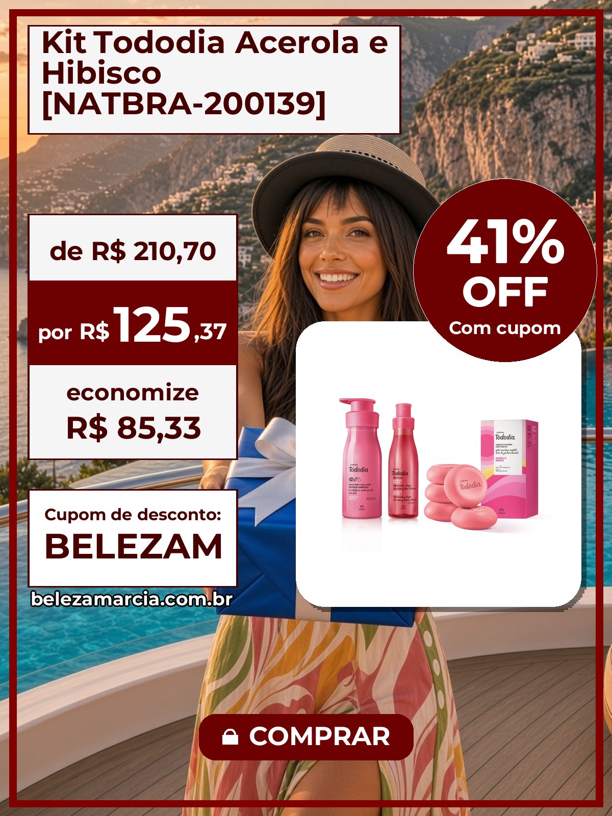 Kit Tododia Acerola e Hibisco [NATBRA-200139]