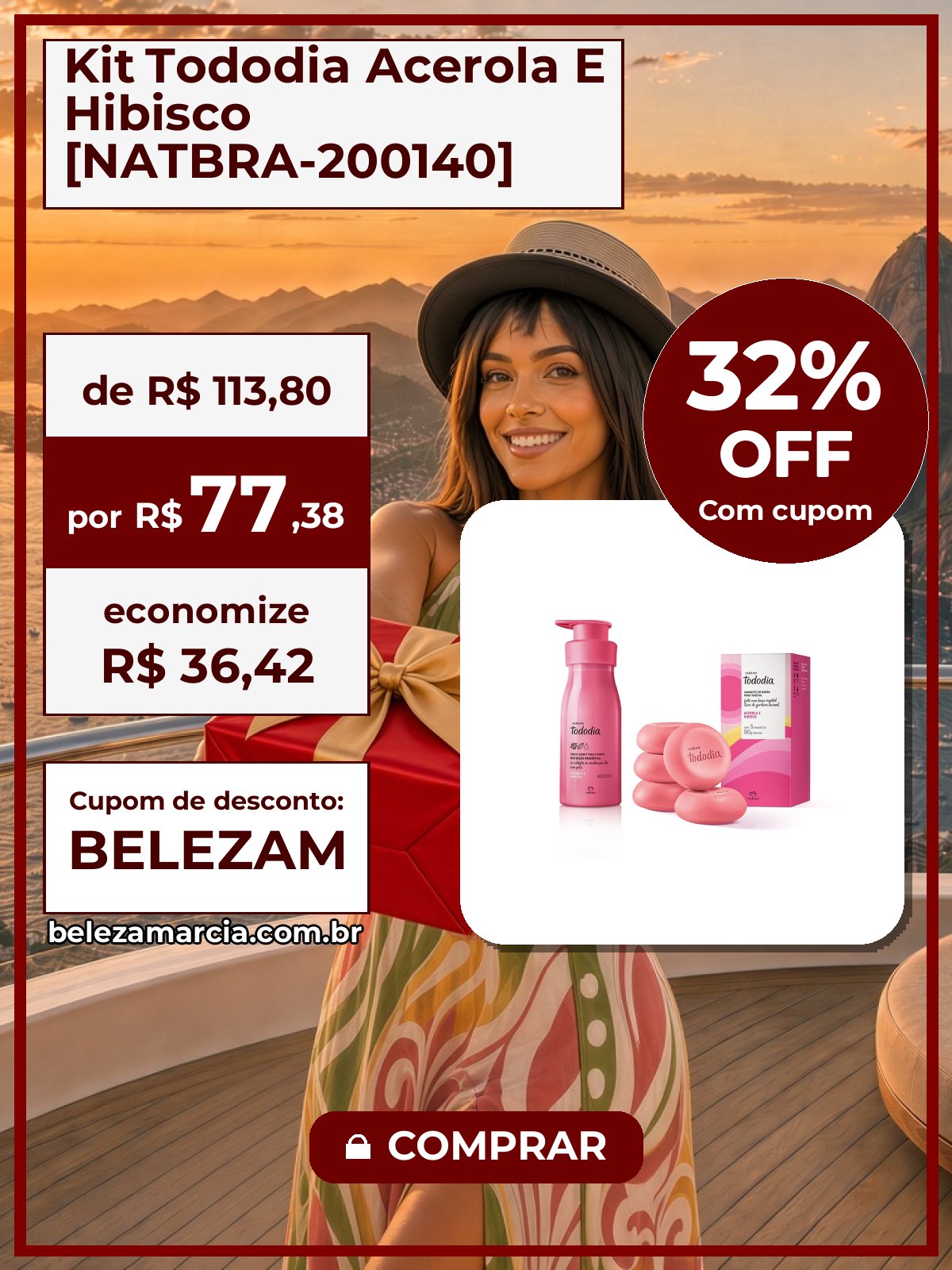 Kit Tododia Acerola E Hibisco [NATBRA-200140]